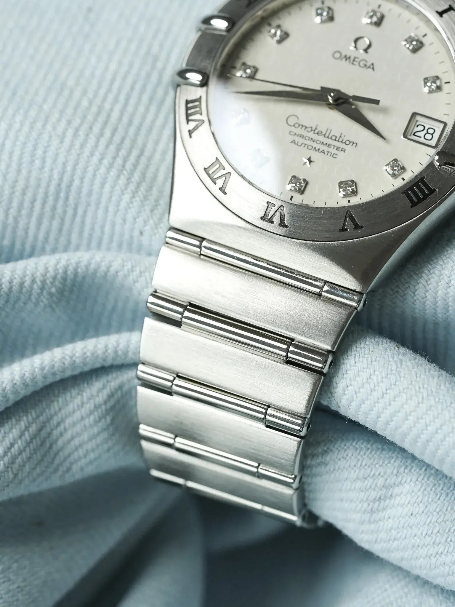 Omega - Constellation Manhattan "50th Anniversary" 1504.35 Diamant Acier - 2000s - Atelier Victor
