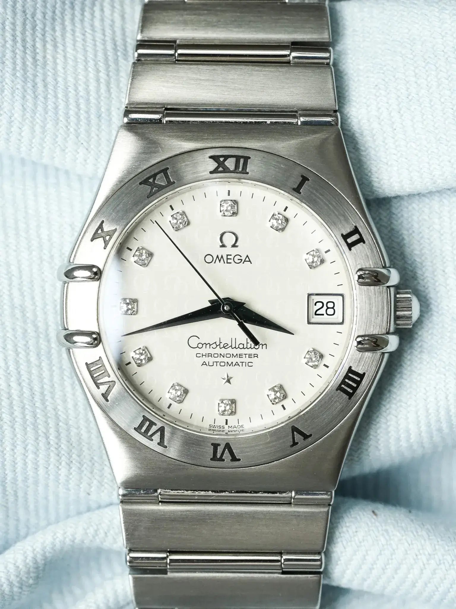 Omega - Constellation Manhattan "50th Anniversary" 1504.35 Diamant Acier - 2000s - Atelier Victor