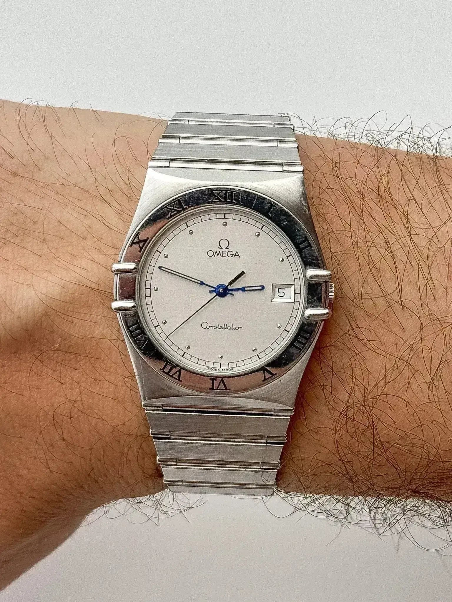 Omega - Constellation Manhattan Acier Aiguilles Bleu #2 - 1993 - Atelier Victor