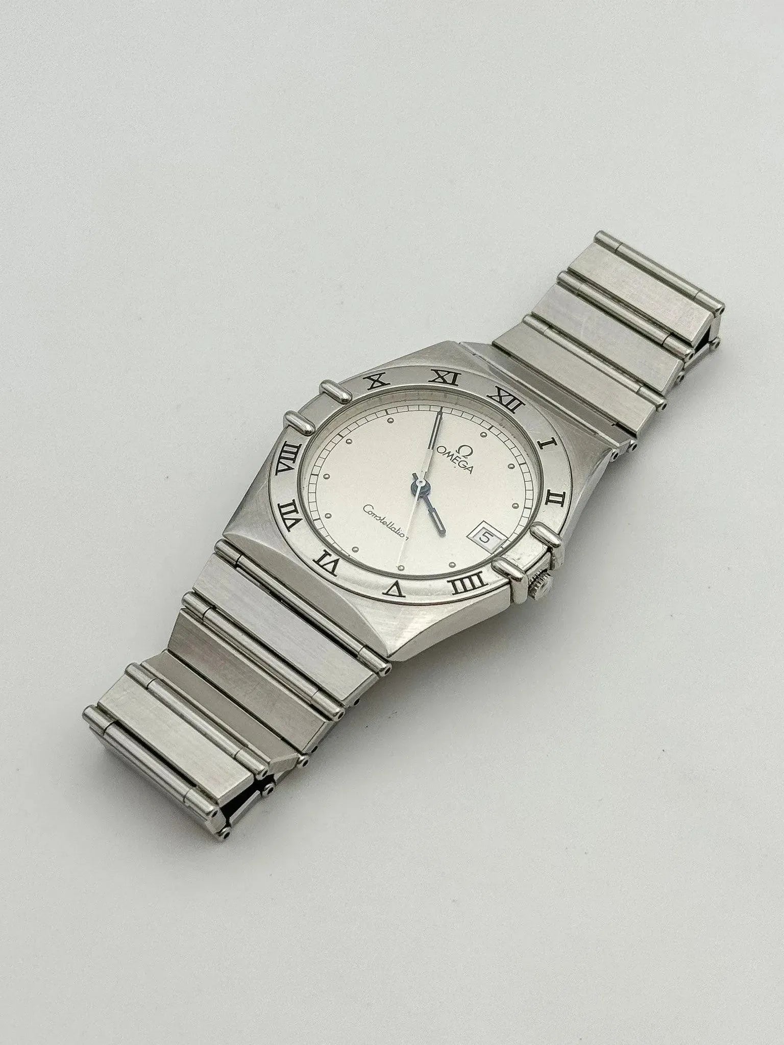 Omega - Constellation Manhattan Acier Aiguilles Bleu #2 - 1993 - Atelier Victor - Vintage Shop
