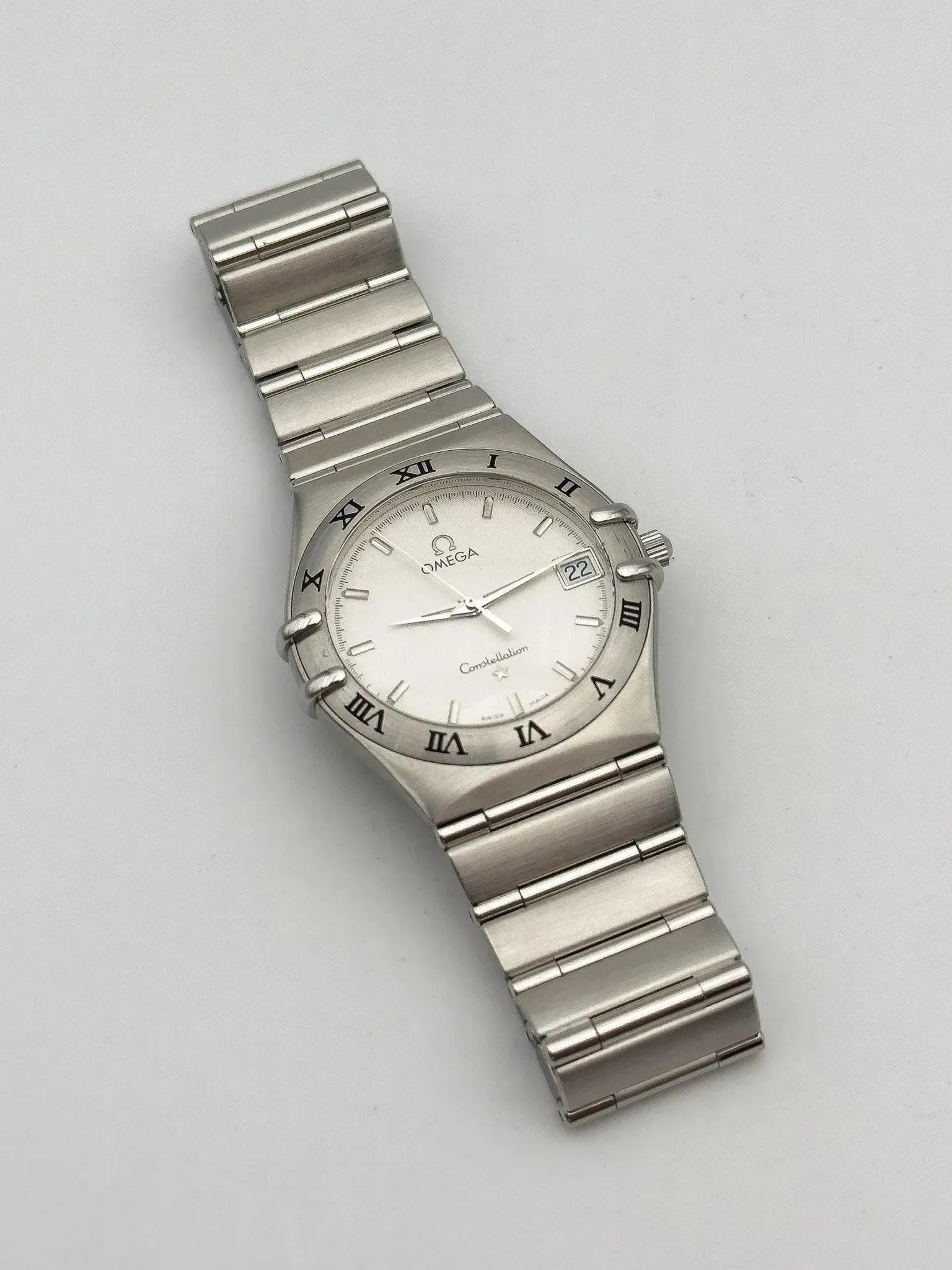 Omega - Constellation Manhattan Acier Cadran Blanc - Papier - 1998 - Atelier Victor - Vintage Shop