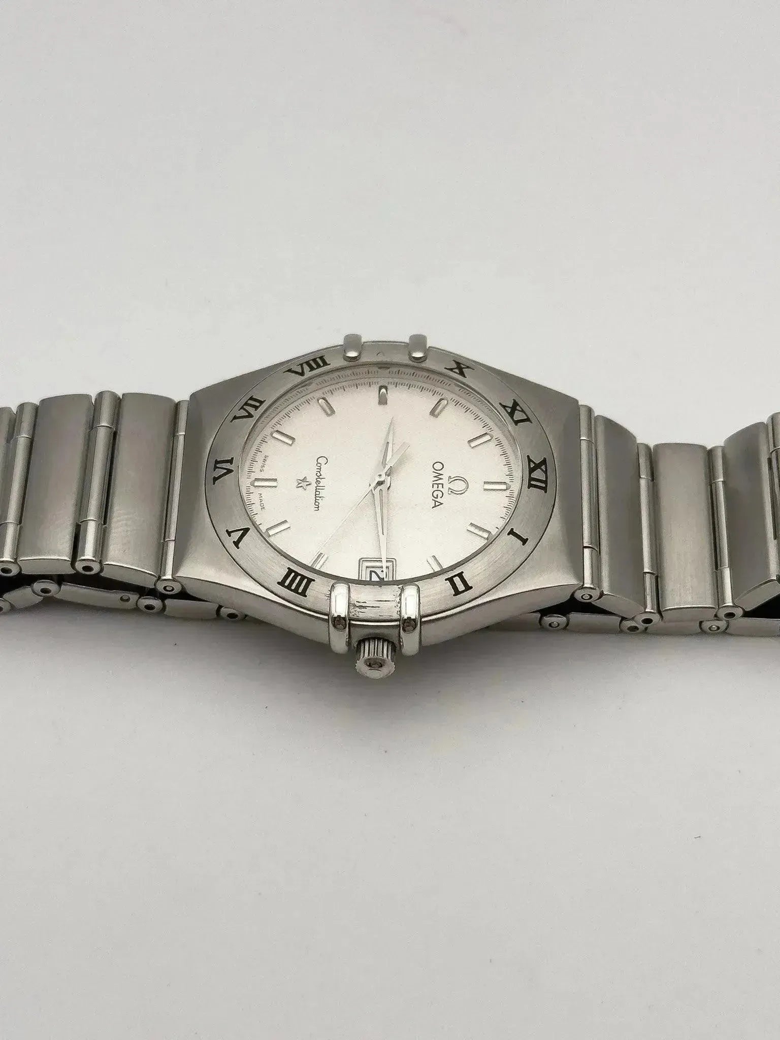 Omega - Constellation Manhattan Acier Cadran Blanc - Papier - 1998 - Atelier Victor - Vintage Shop
