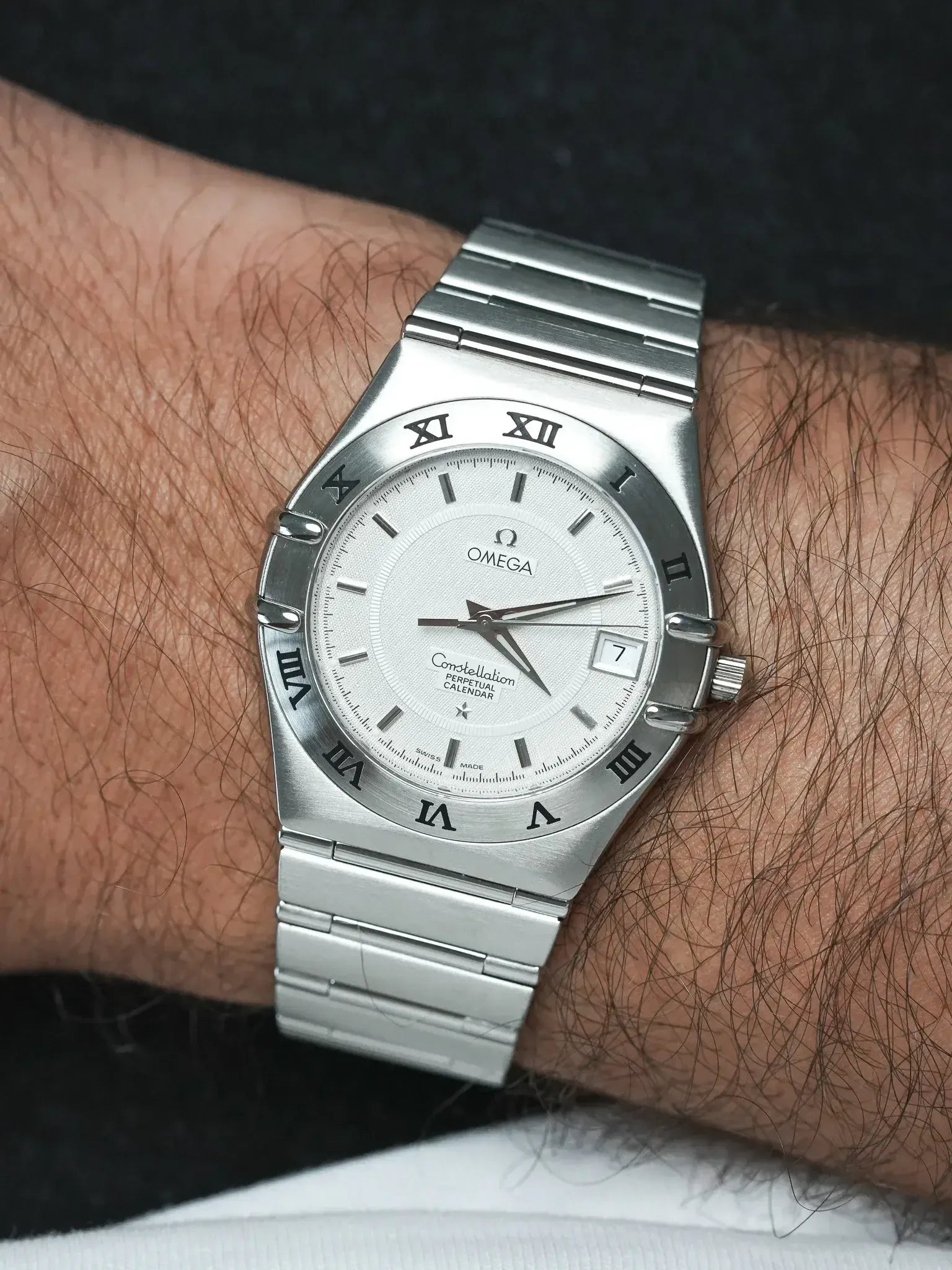 Omega - Constellation Manhattan Acier Calendrier Perpétuel - 1999