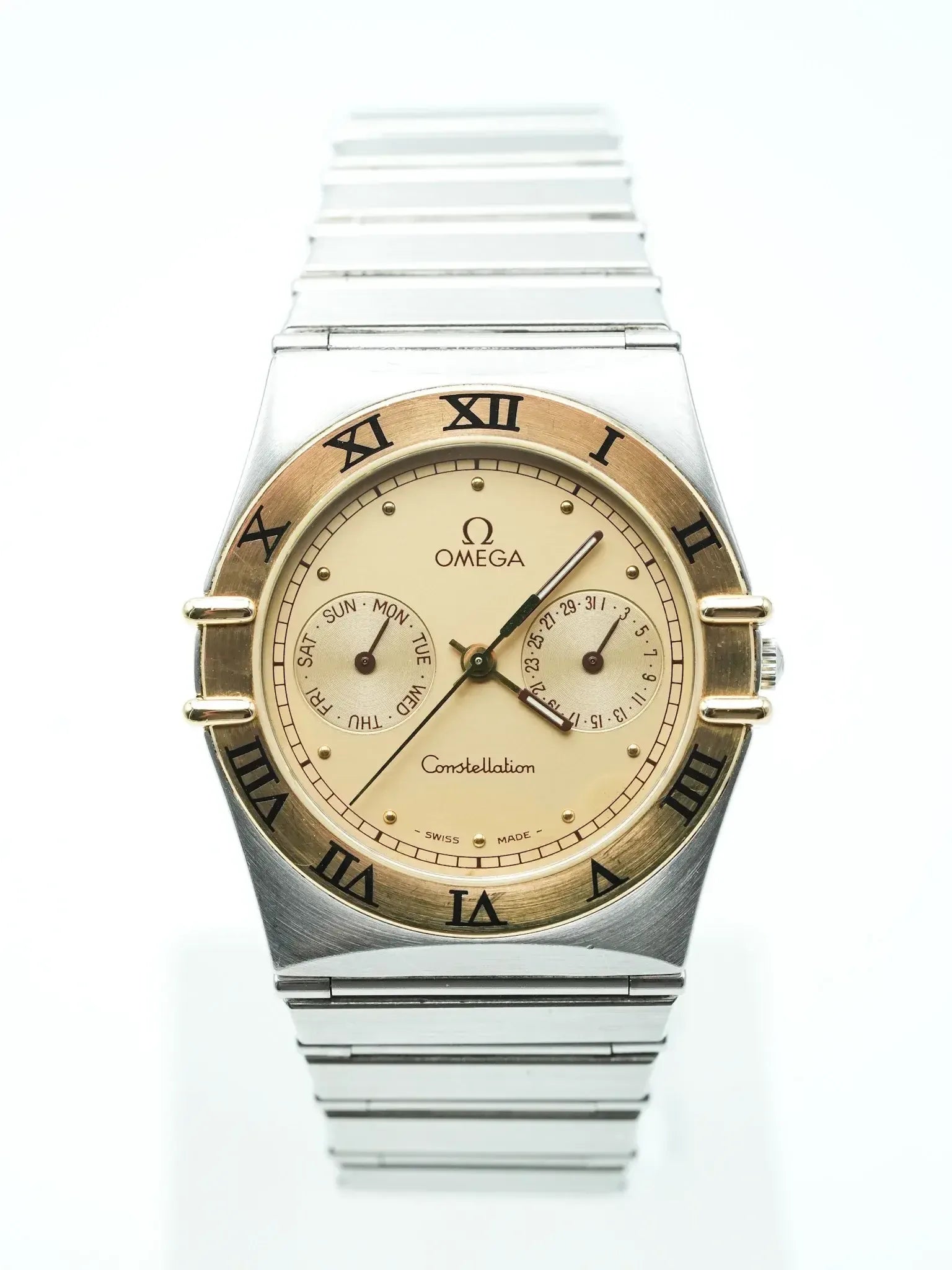 Omega - Constellation Manhattan Daydate Or et Acier - 1989 - Atelier Victor