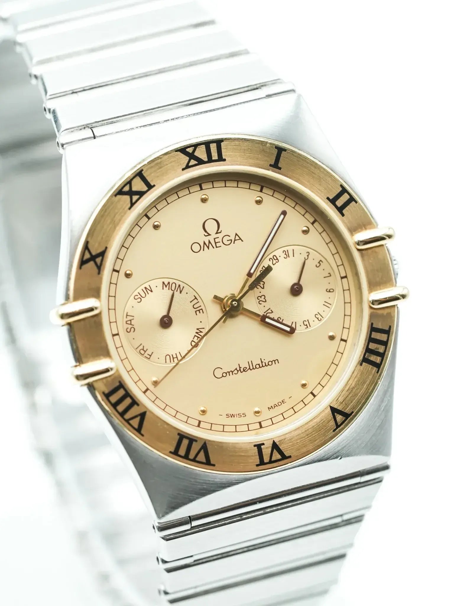 Omega - Constellation Manhattan Daydate Or et Acier - 1989 - Atelier Victor