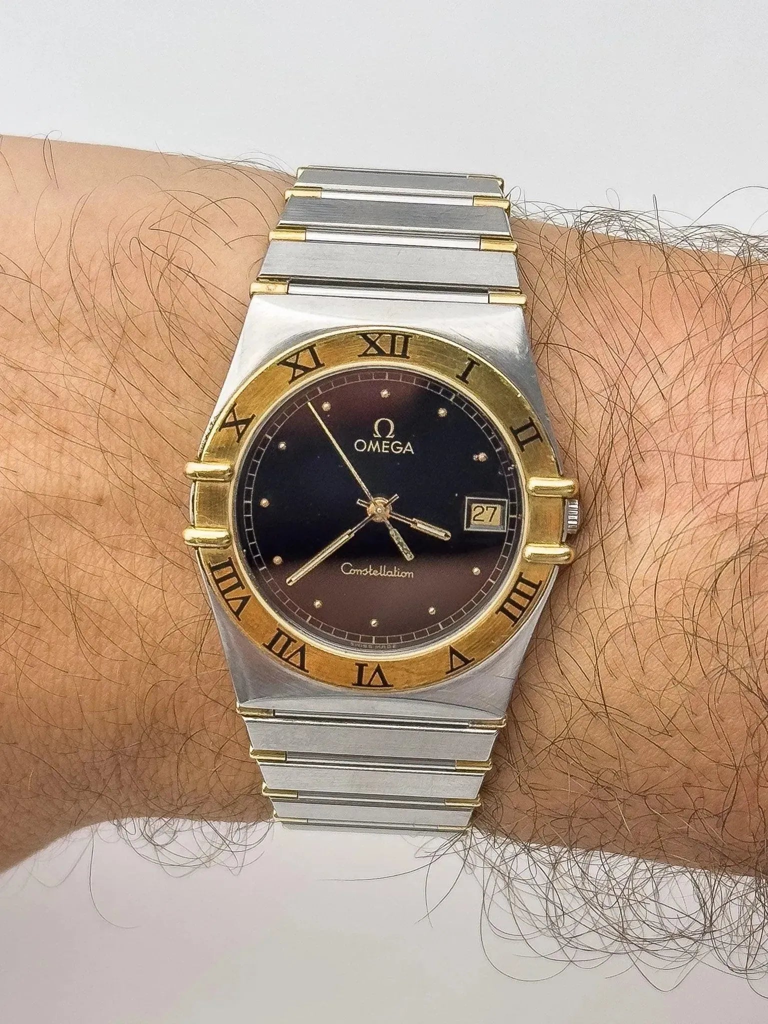 Omega - Constellation Manhattan Noir Or 18k & Acier - 1989 - Atelier Victor