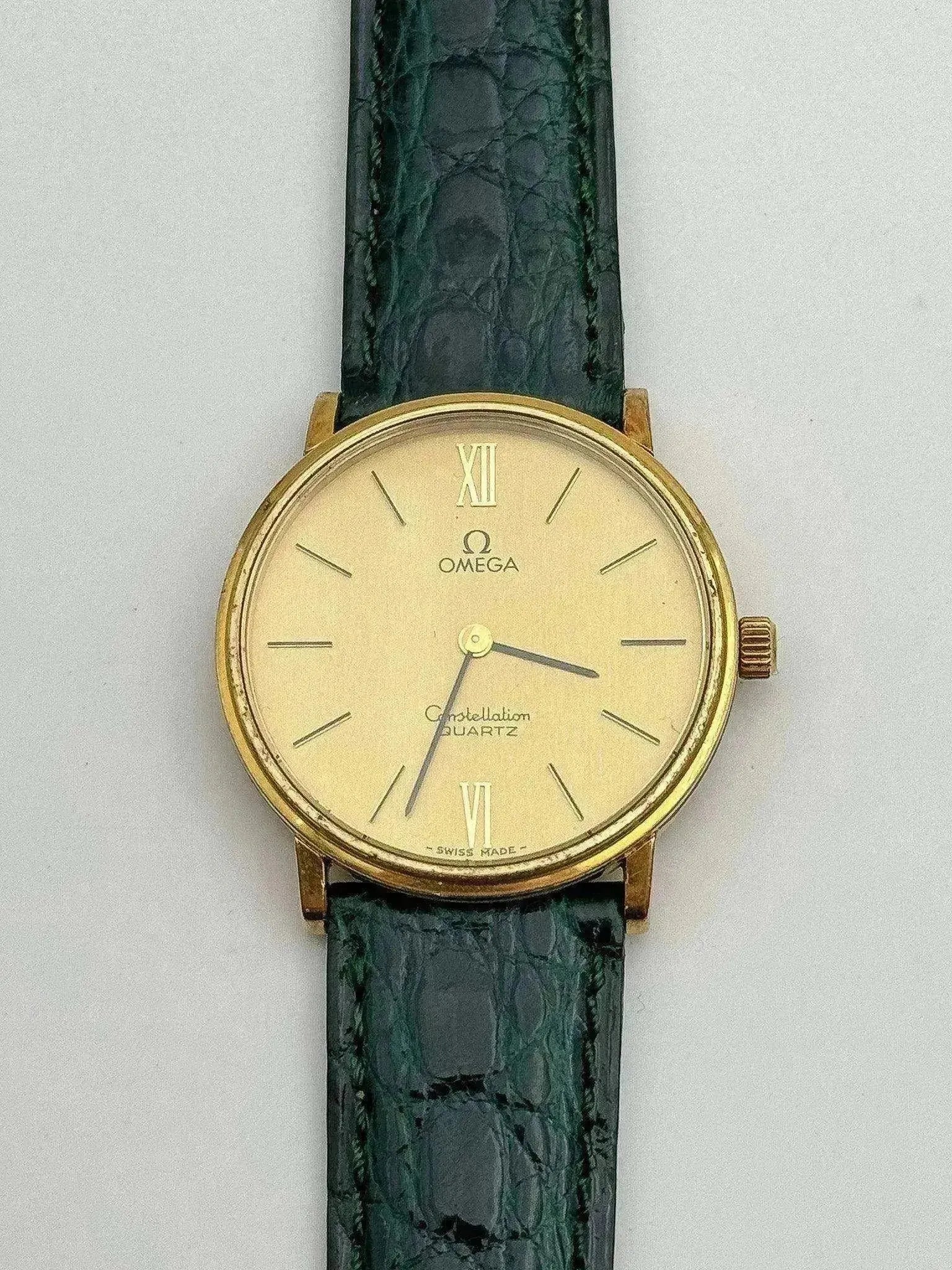 Omega - Constellation Or Bracelet Croco vert - 1979 - Atelier Victor