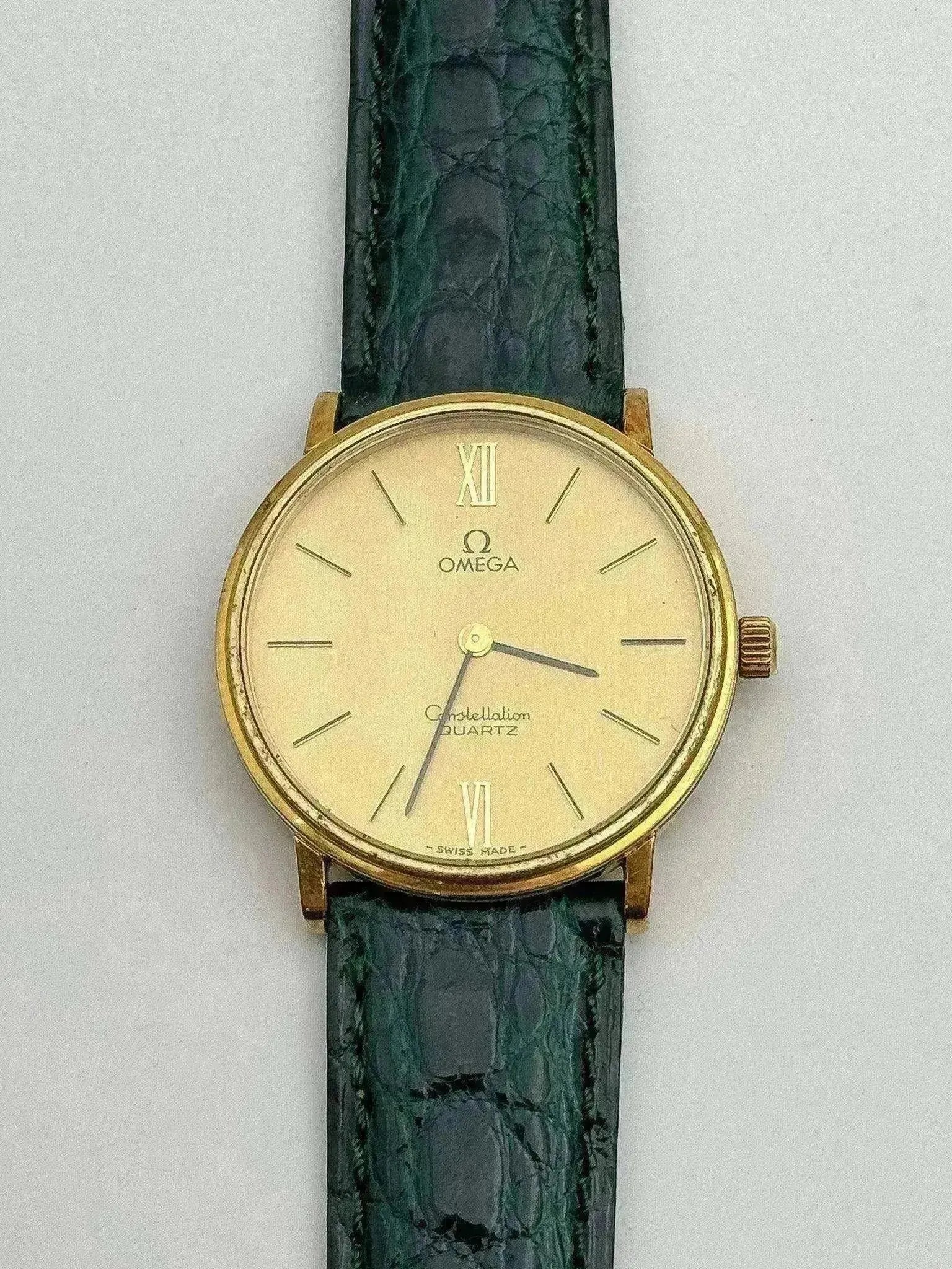 Omega - Constellation Or Bracelet Croco vert - 1979 - Atelier Victor