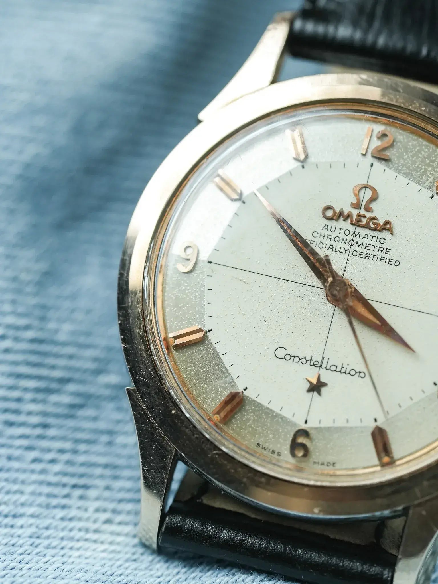 Omega - Constellation Pie Pan 2852 Crosshair Acier Or rose - 1958 - Atelier Victor