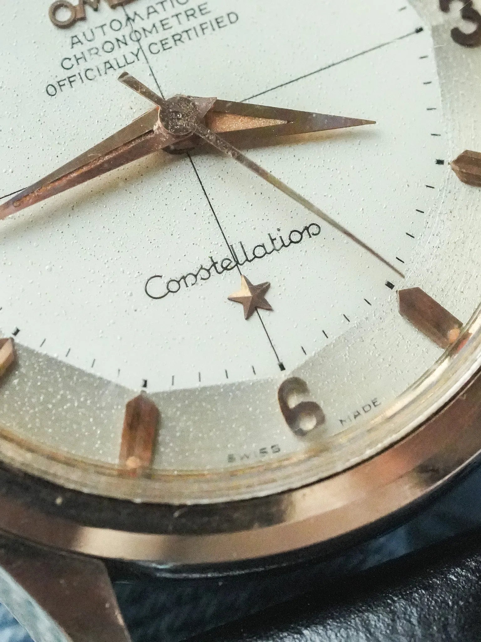 Omega - Constellation Pie Pan 2852 Crosshair Acier Or rose - 1958 - Atelier Victor