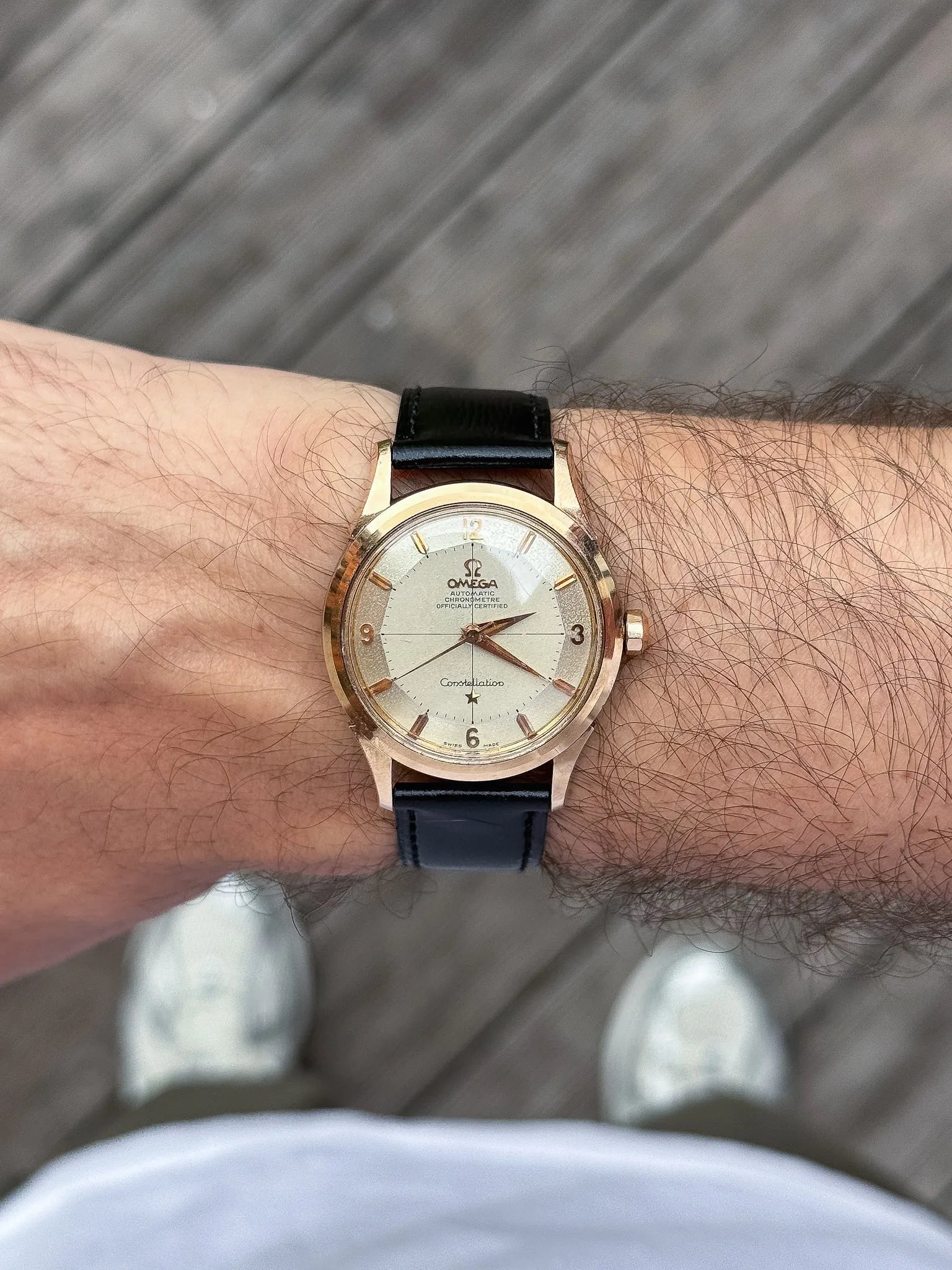 Omega - Constellation Pie Pan 2852 Crosshair Acier Or rose - 1958 - Atelier Victor