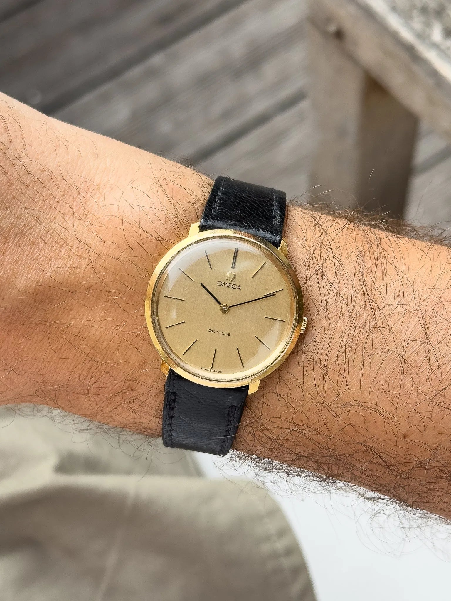 Omega - De Ville 111.077 montre habillée Ronde Plaqué or - 1970 - Atelier Victor