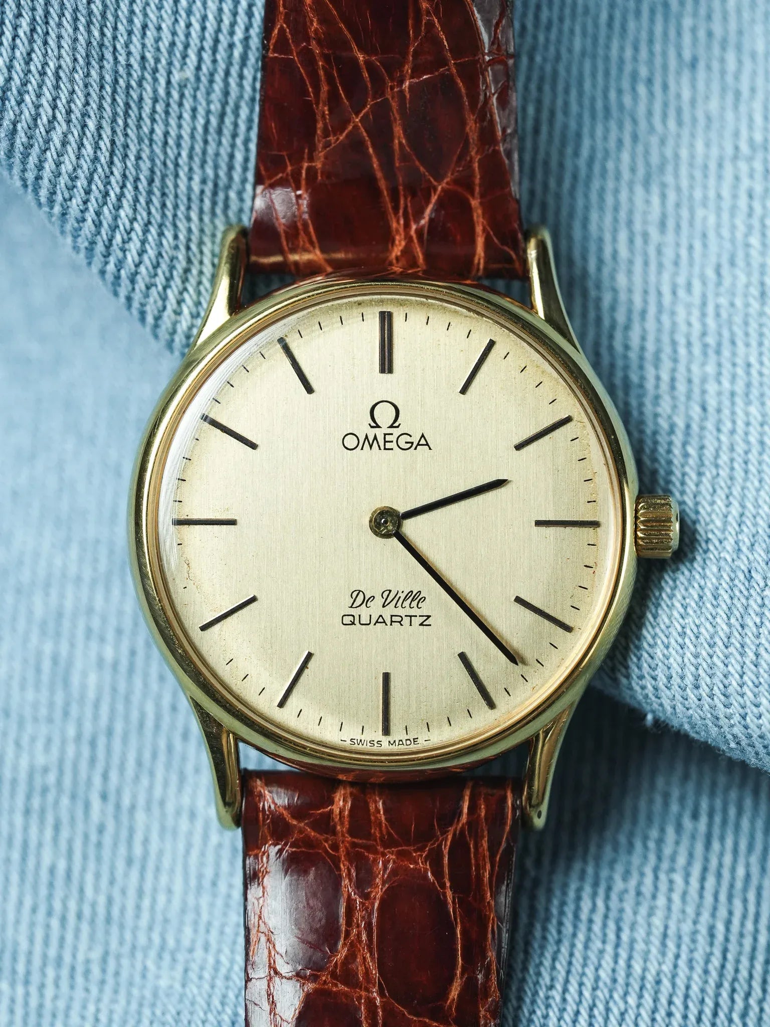 Omega - De Ville 191.0072 Quartz Or Index Onyx - 1978 - Atelier Victor