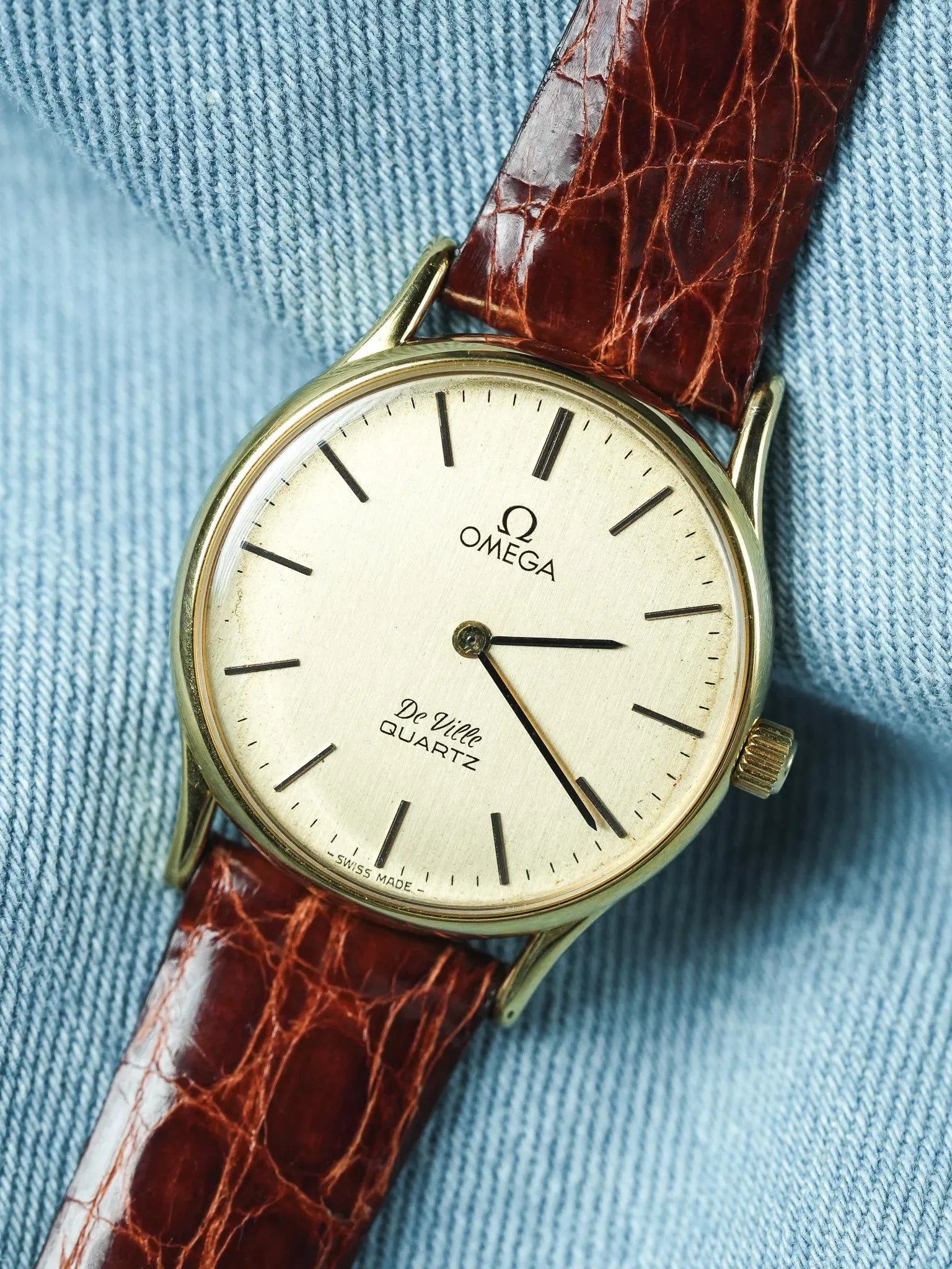 Omega - De Ville 191.0072 Quartz Or Index Onyx - 1978 - Atelier Victor