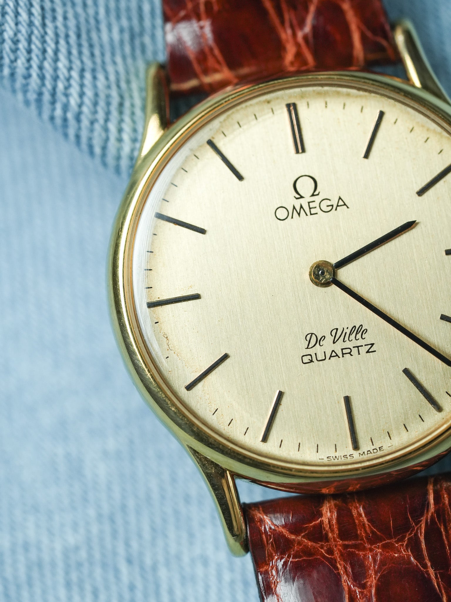 Omega - De Ville 191.0072 Quartz Or Index Onyx - 1978 - Atelier Victor - Vintage Shop