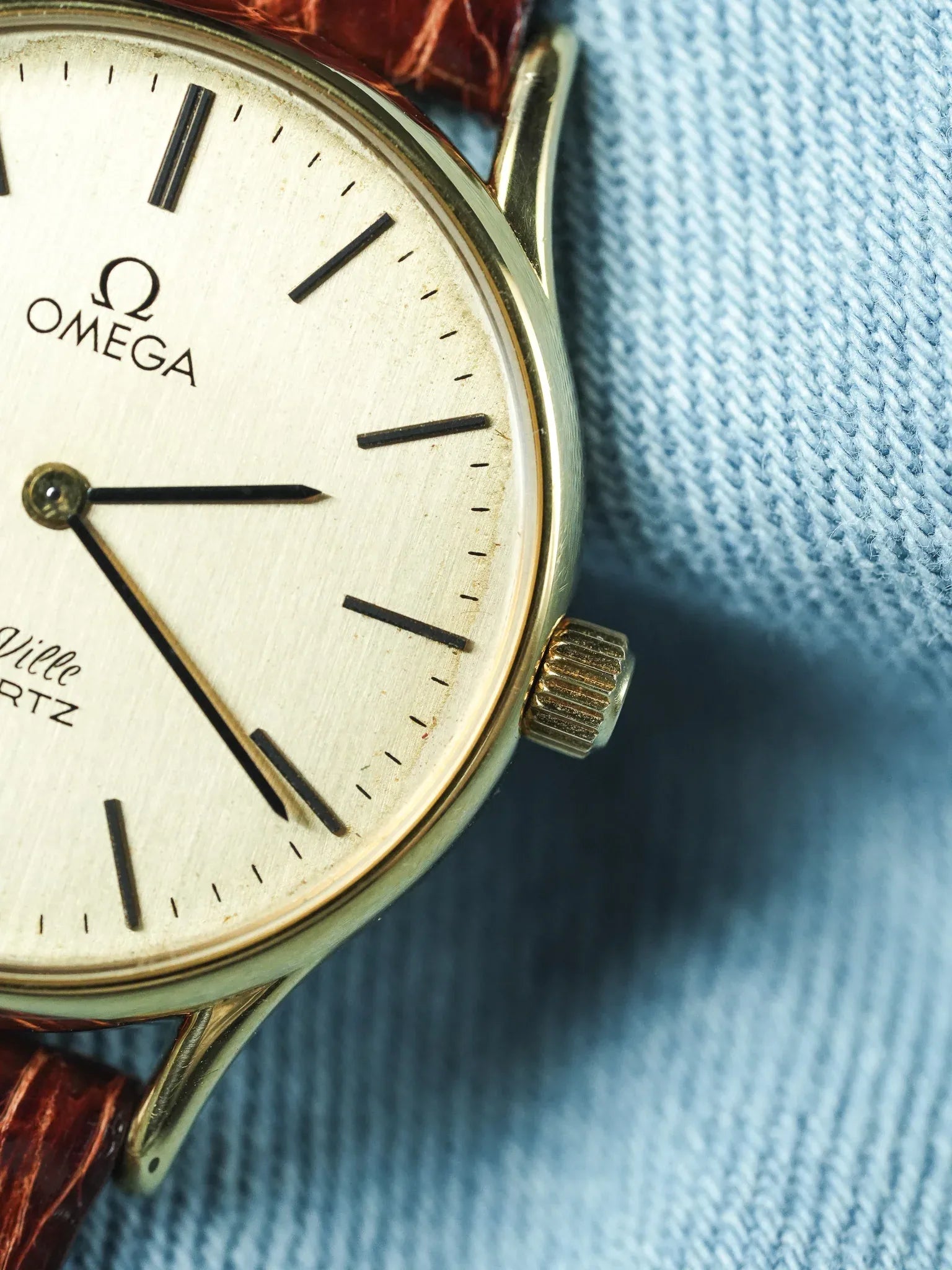 Omega - De Ville 191.0072 Quartz Or Index Onyx - 1978 - Atelier Victor - Vintage Shop
