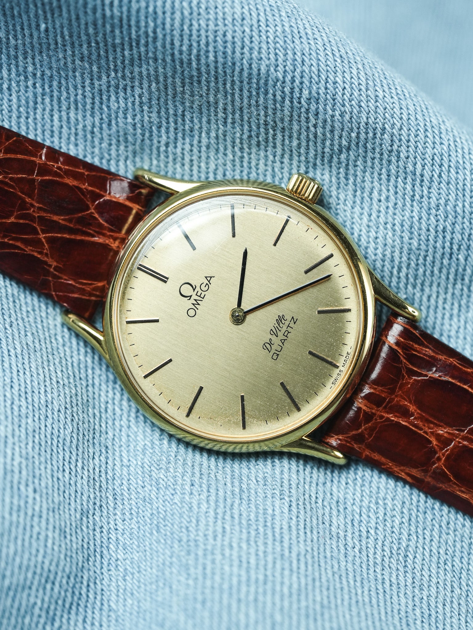 Omega - De Ville 191.0072 Quartz Or Index Onyx - 1978 - Atelier Victor - Vintage Shop