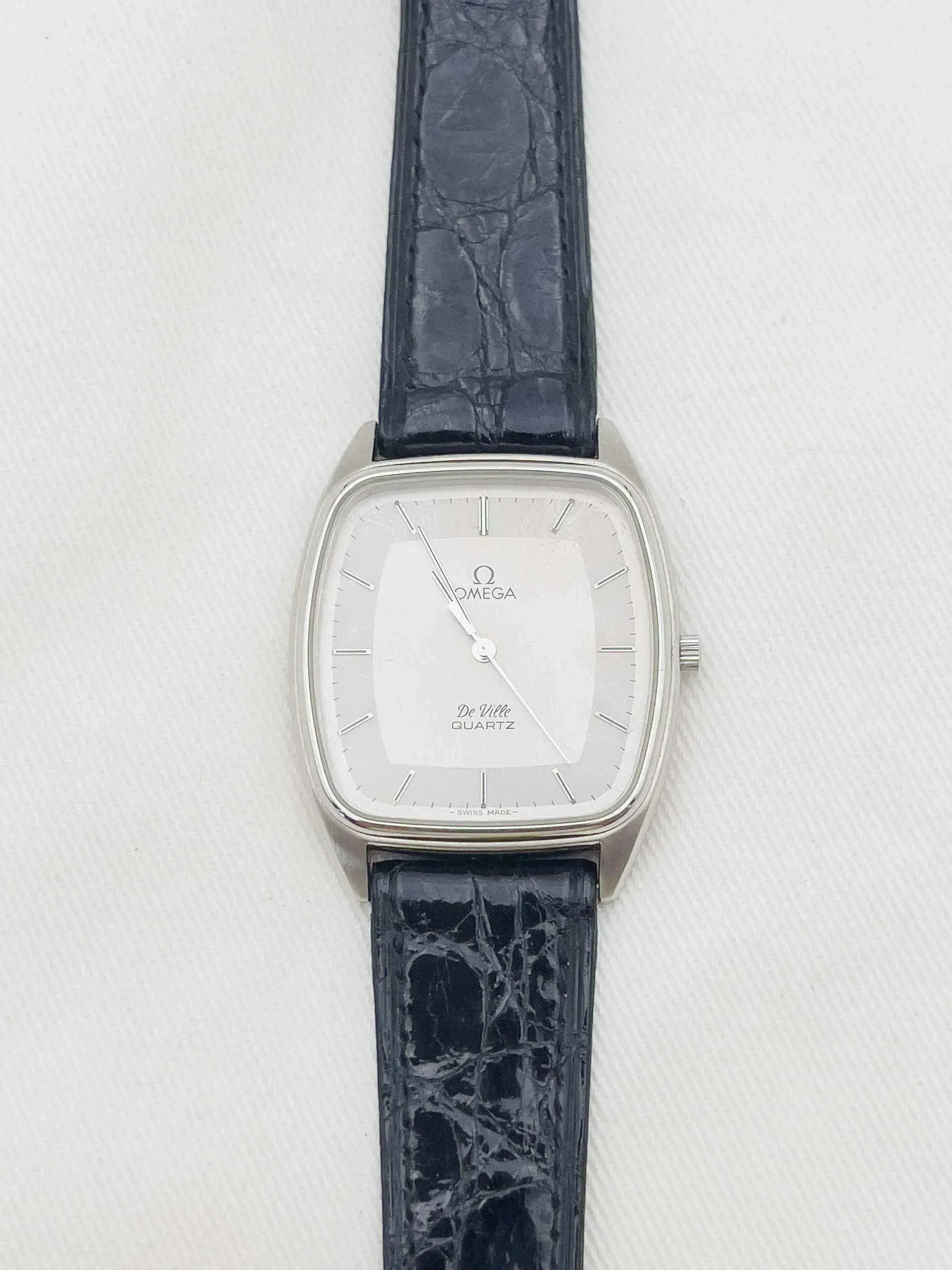Omega De Ville Bicolores Gris - NOS - Boite & Papier - 1979 - Atelier Victor
