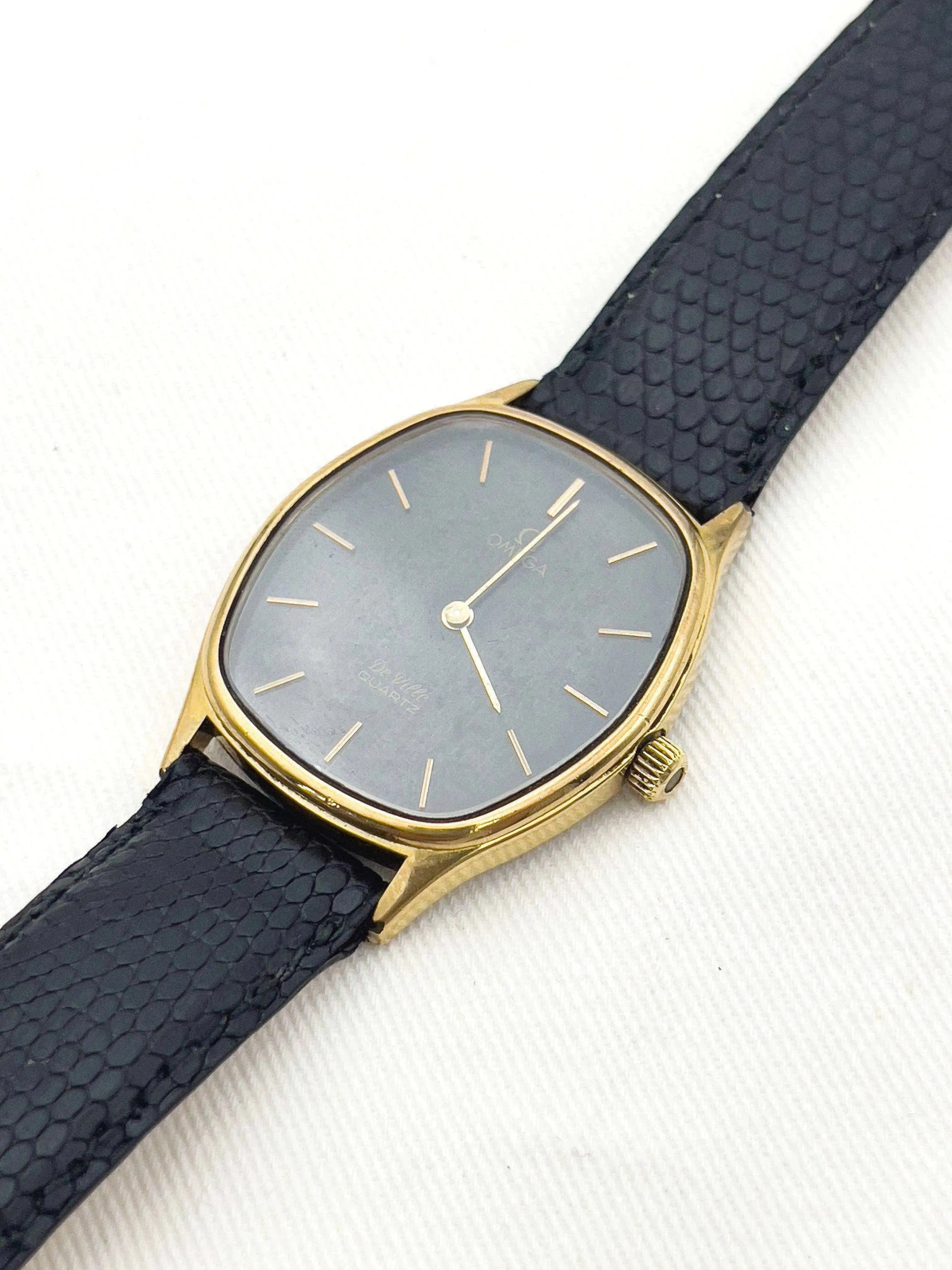 Omega - De Ville Black Patine Dial / Gold - 1979 - Atelier Victor Paris - Vintage Watch Shop Dubai