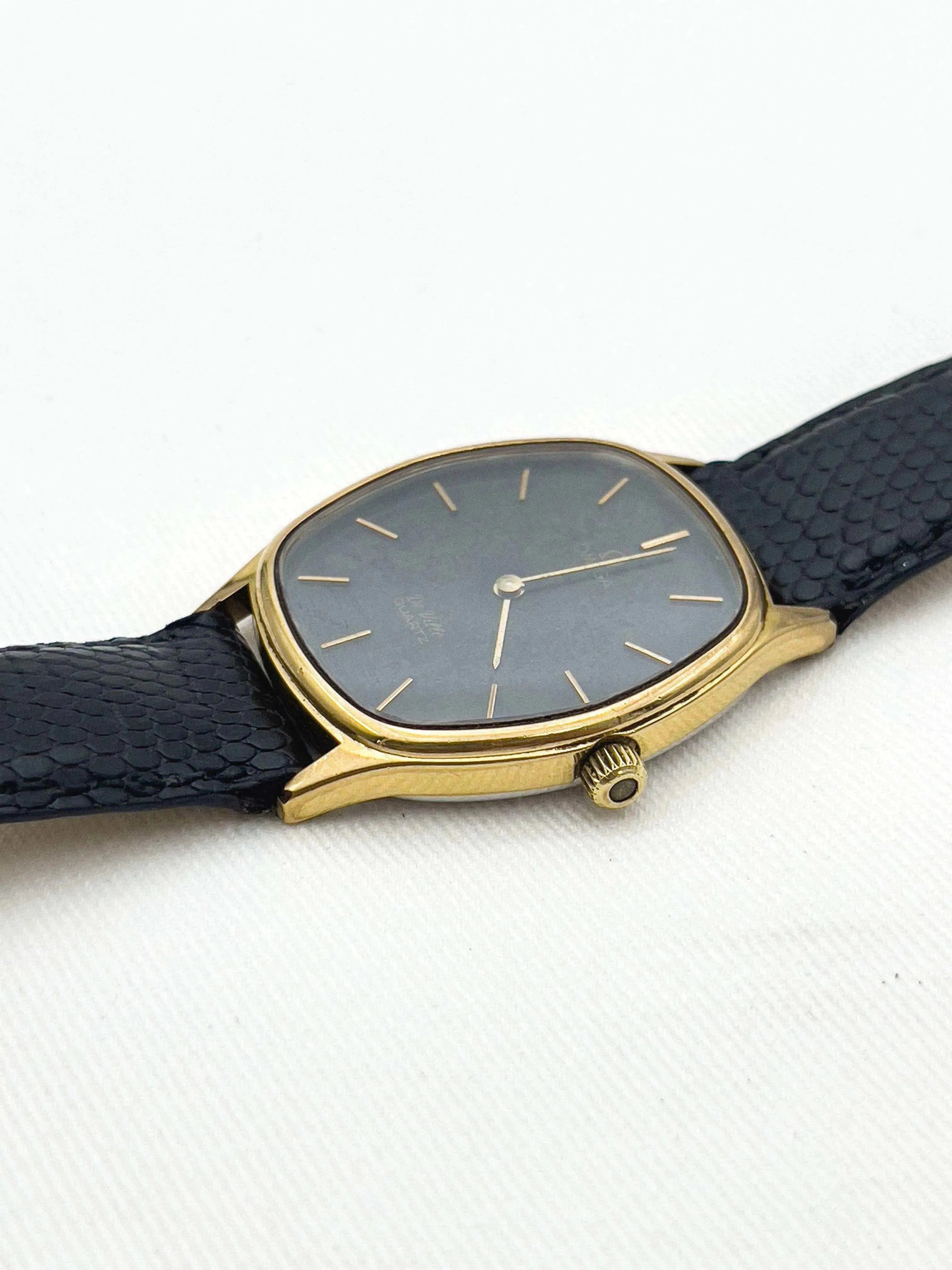 Omega - De Ville Black Patine Dial / Gold - 1979 - Atelier Victor Paris - Vintage Watch Shop Dubai