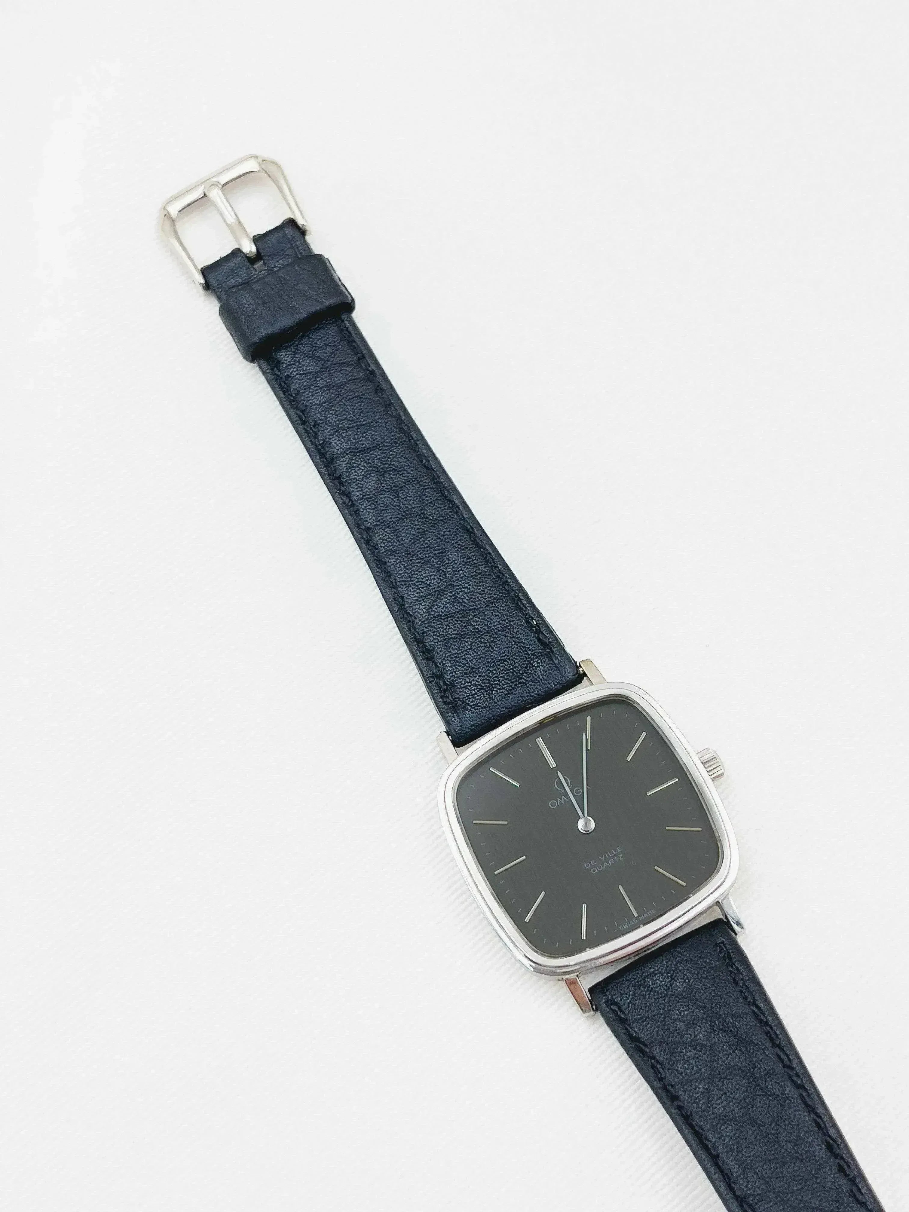 Omega - De Ville Carré acier noir - 1978 - Atelier Victor