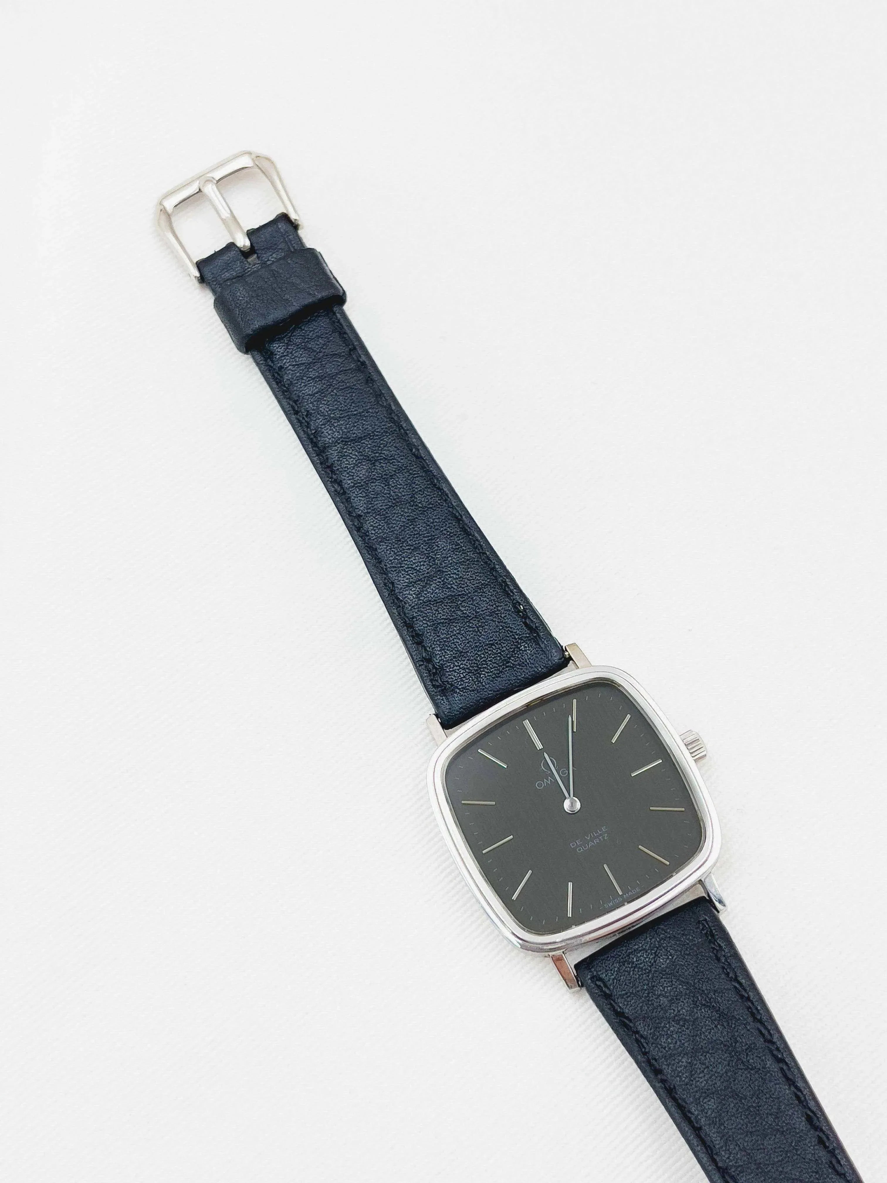 Omega - De Ville Carré acier noir - 1978 - Atelier Victor