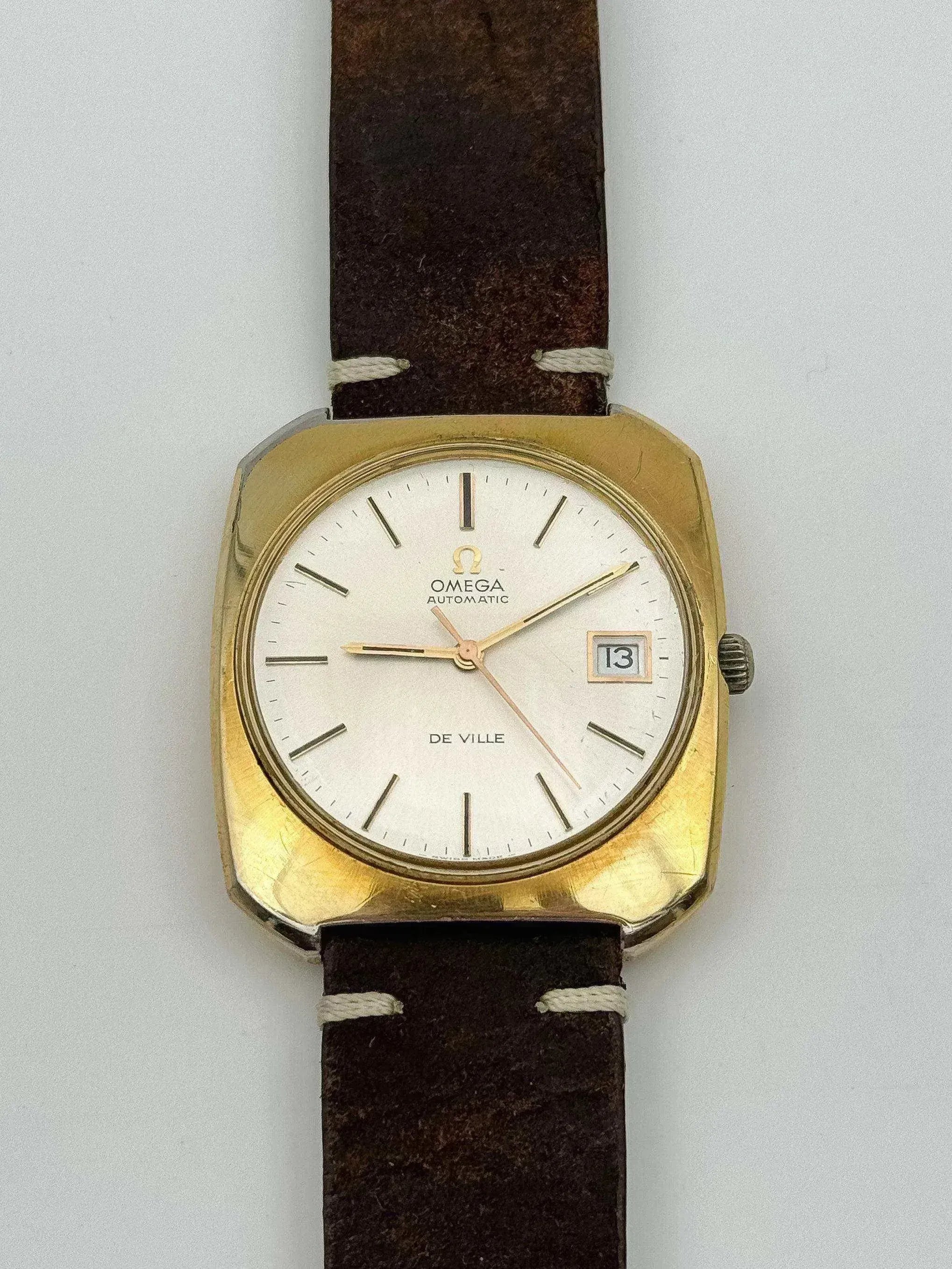Omega - De Ville Carré Monobloc Plaqué or - 1970s - Atelier Victor