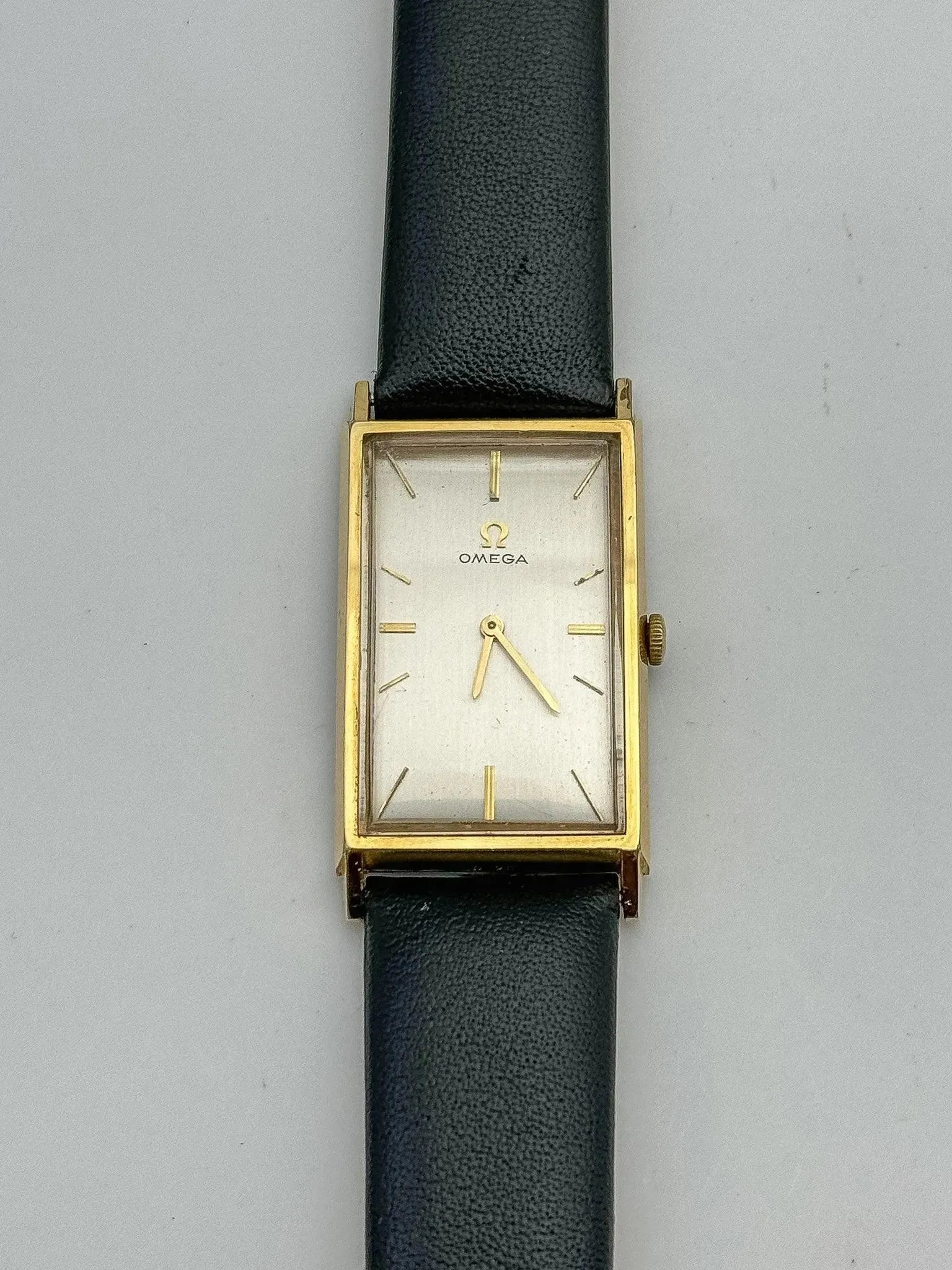 Omega - De Ville Curved Tank XL Gold - Box - 1965 - Atelier Victor Paris - Vintage Watch Shop Dubai