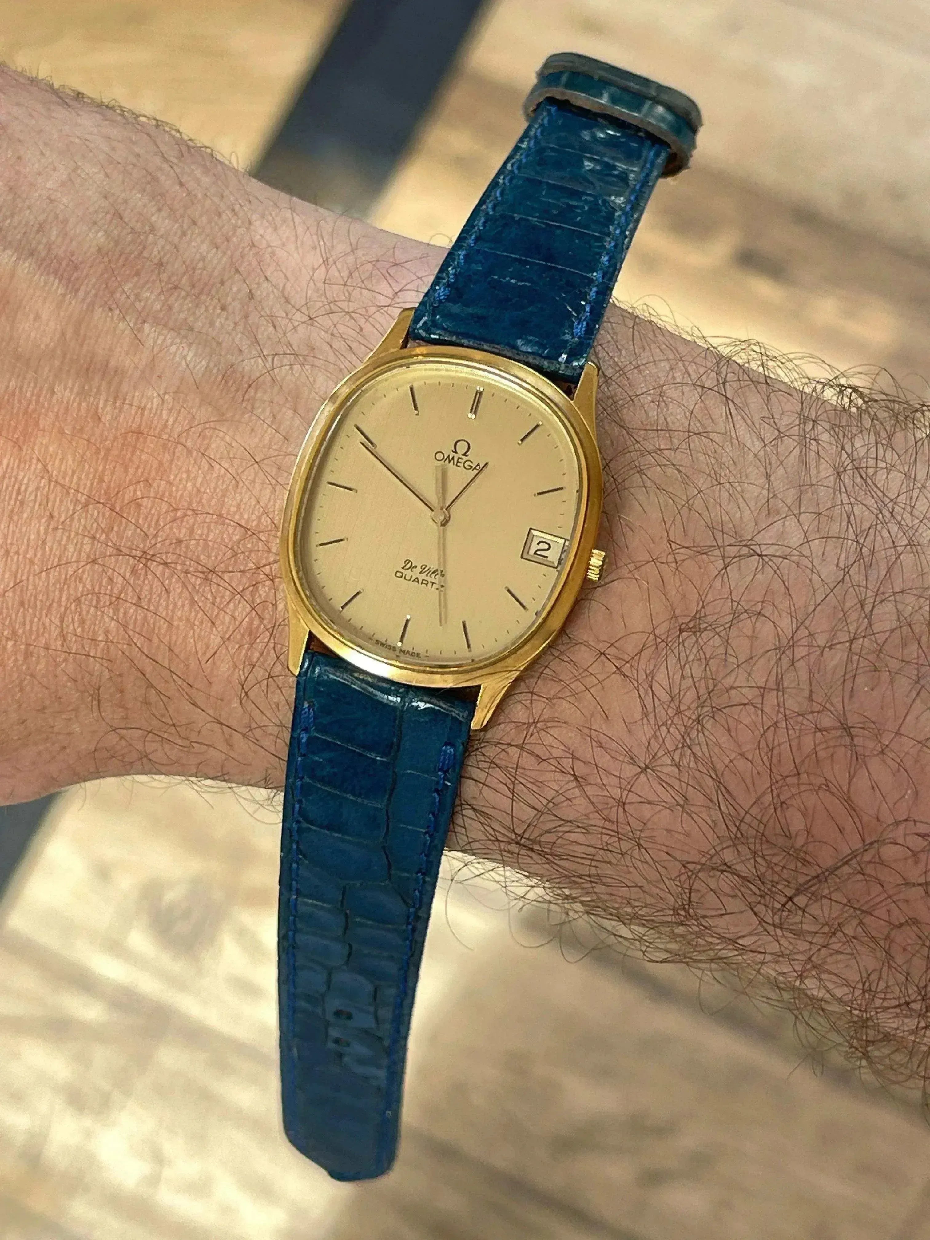 Omega - De Ville Date Tonneau plaqué or - 1982 - Atelier Victor