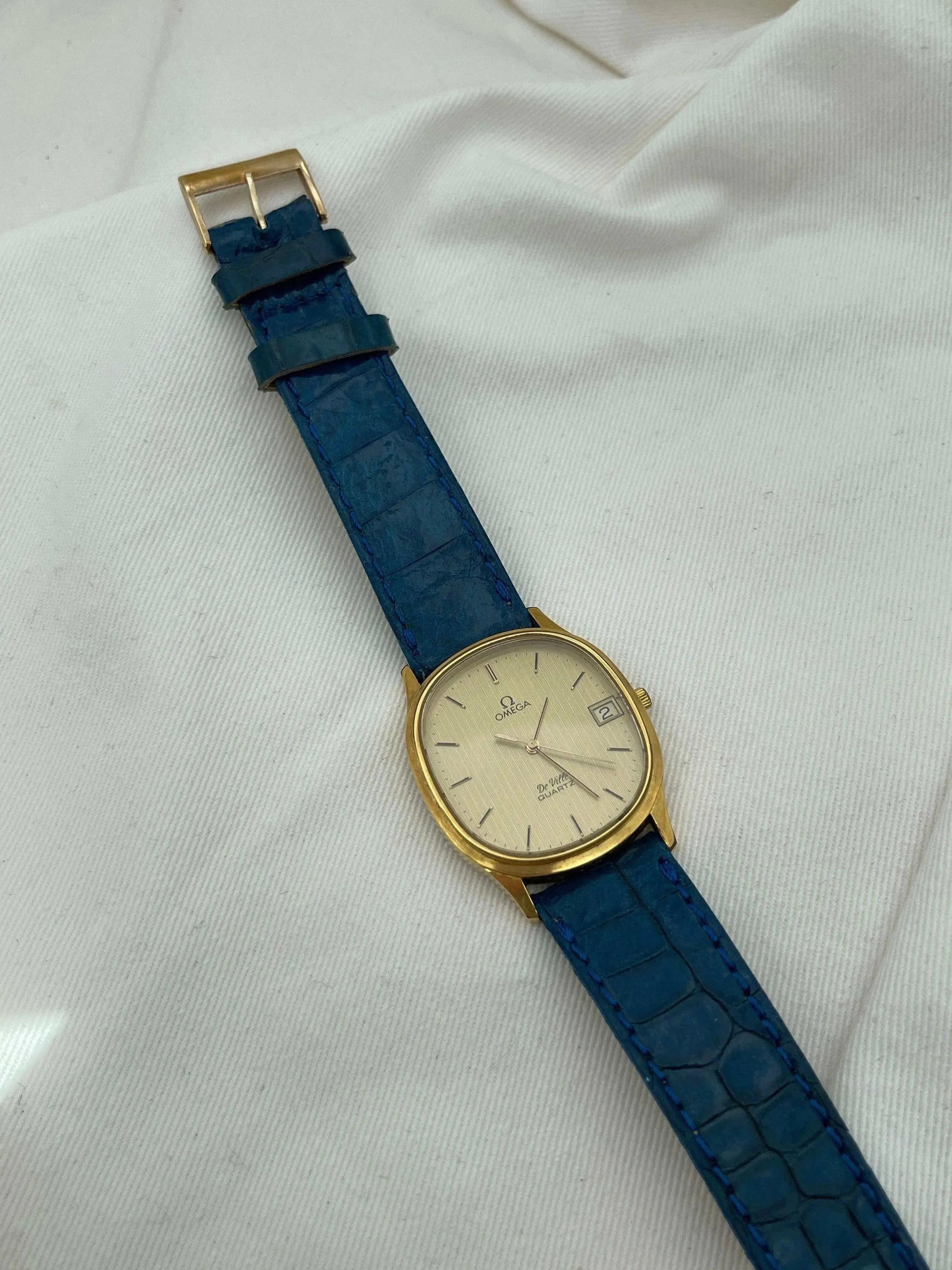 Omega - De Ville Date Tonneau plaqué or - 1982 - Atelier Victor - Vintage Shop