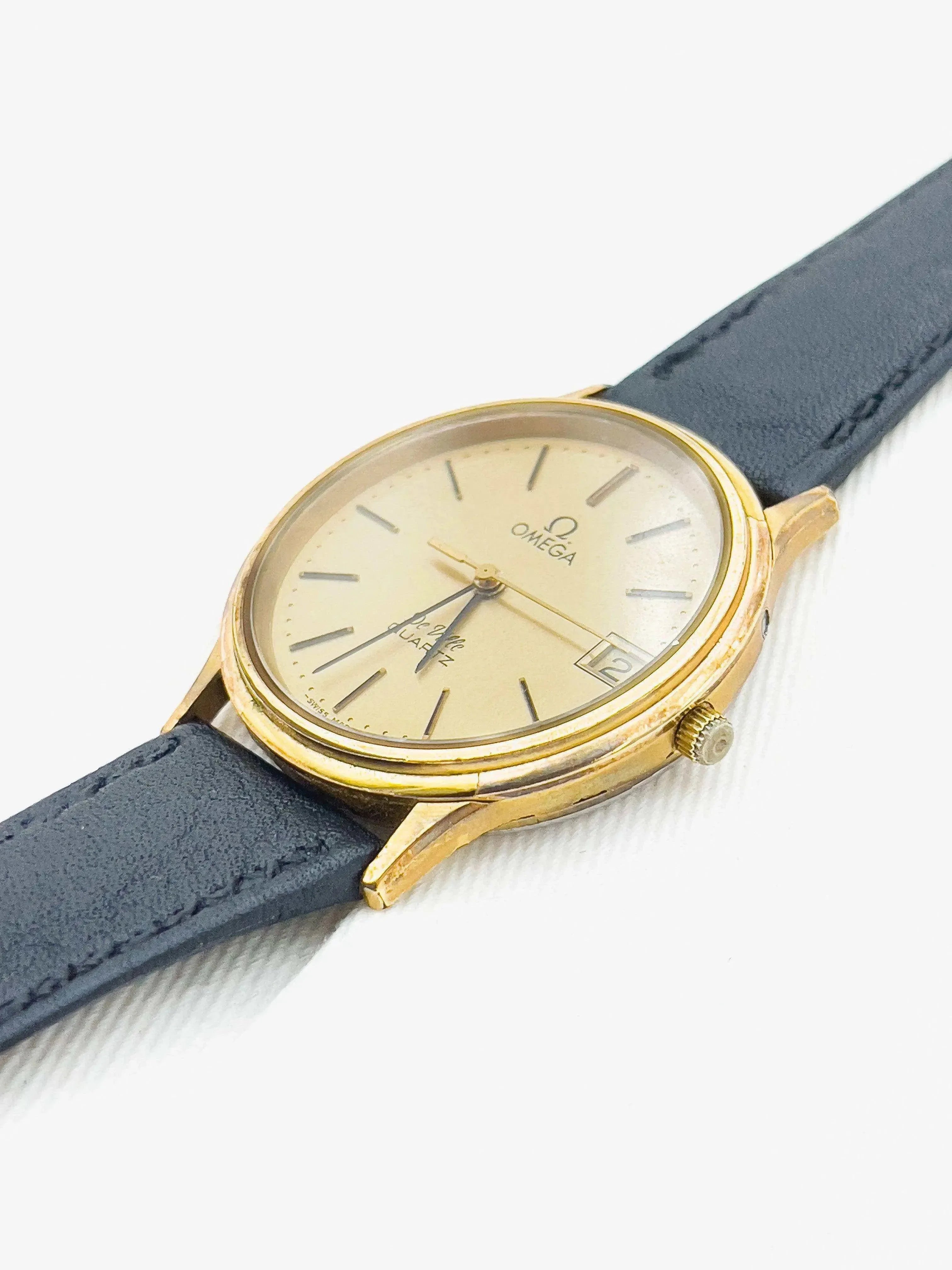 Omega - De Ville Gold Circle Date - 1980 - Atelier Victor - Vintage Shop