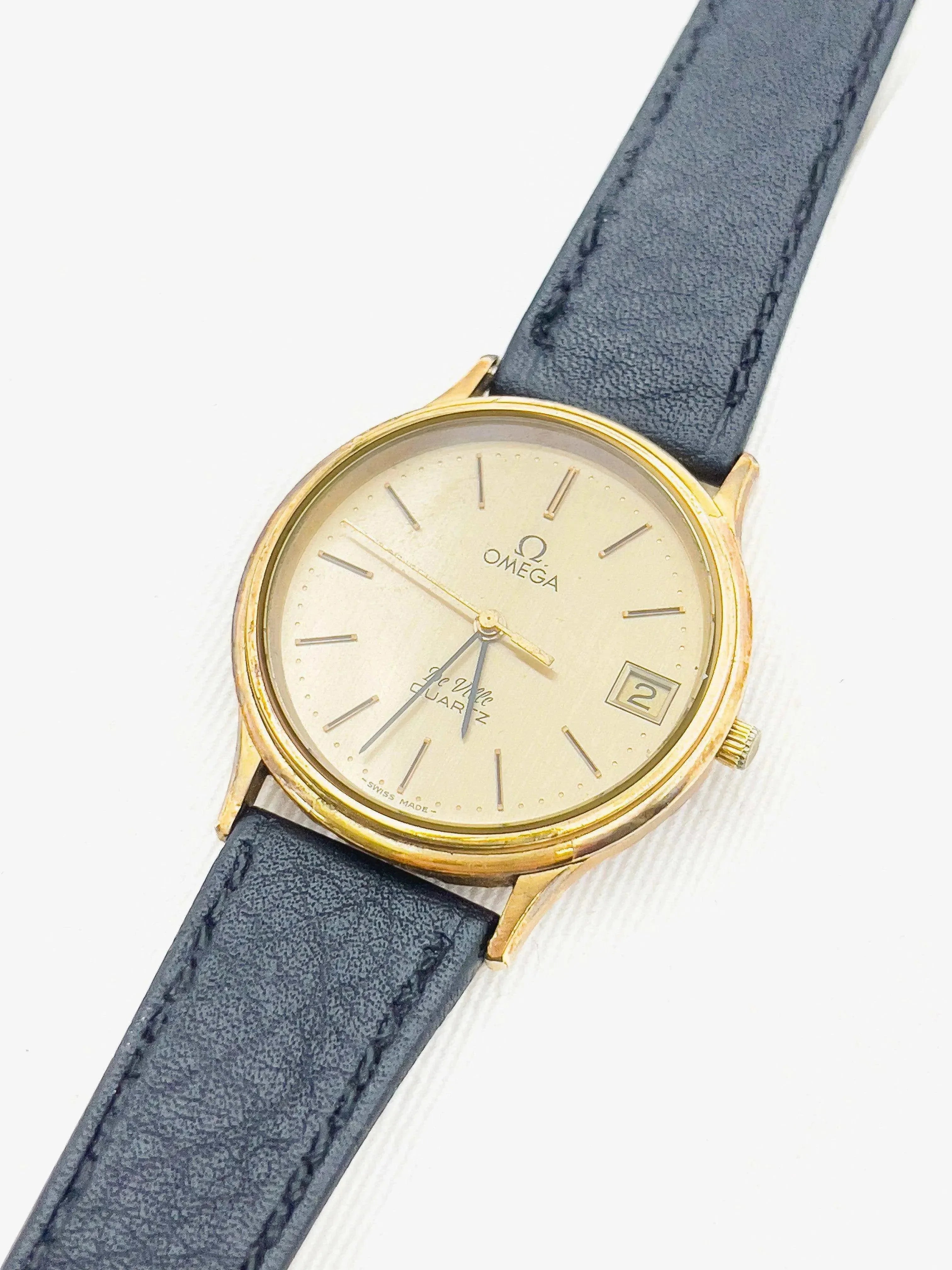Omega - De Ville Gold Circle Date - 1980 - Atelier Victor - Vintage Shop