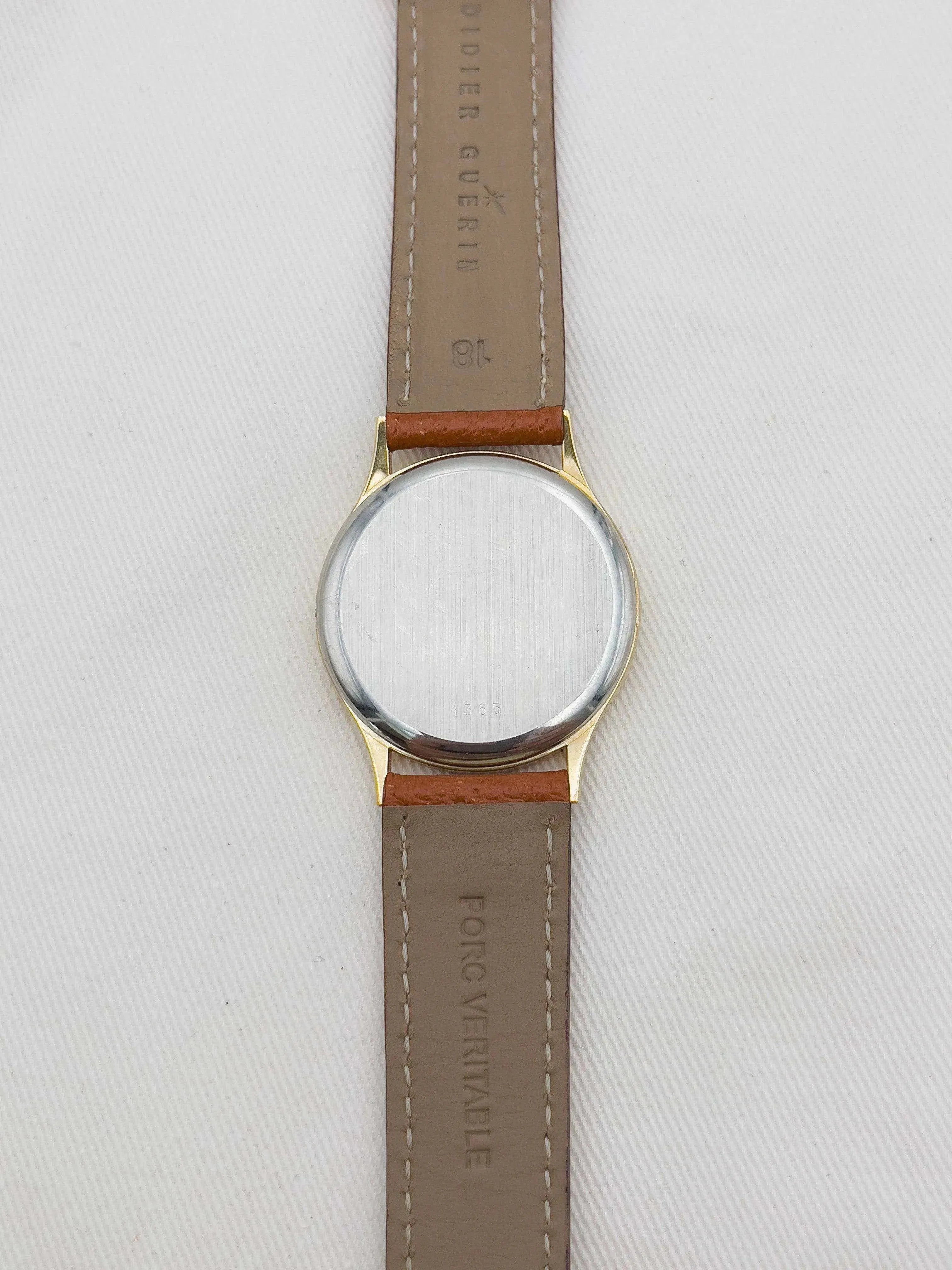 Omega - De Ville Gold Circle Poussoir Marron - 1980 - Atelier Victor Paris - Vintage Watch Shop Dubai