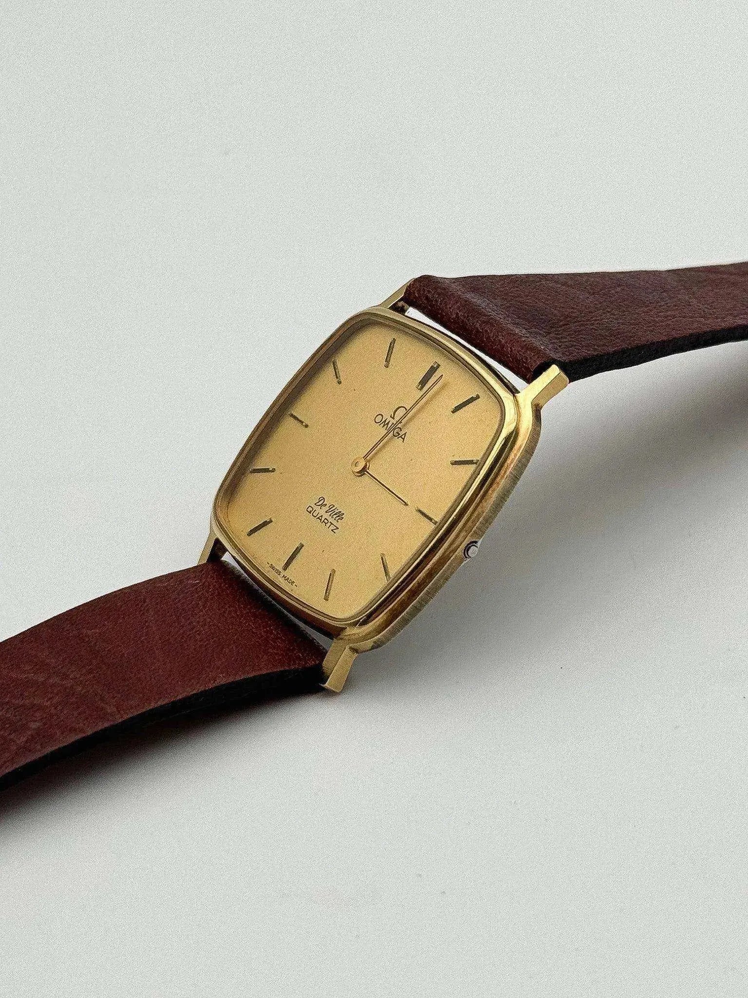 Omega - De Ville Gold Square - 1979 - Atelier Victor Paris - Vintage Watch Shop Dubai