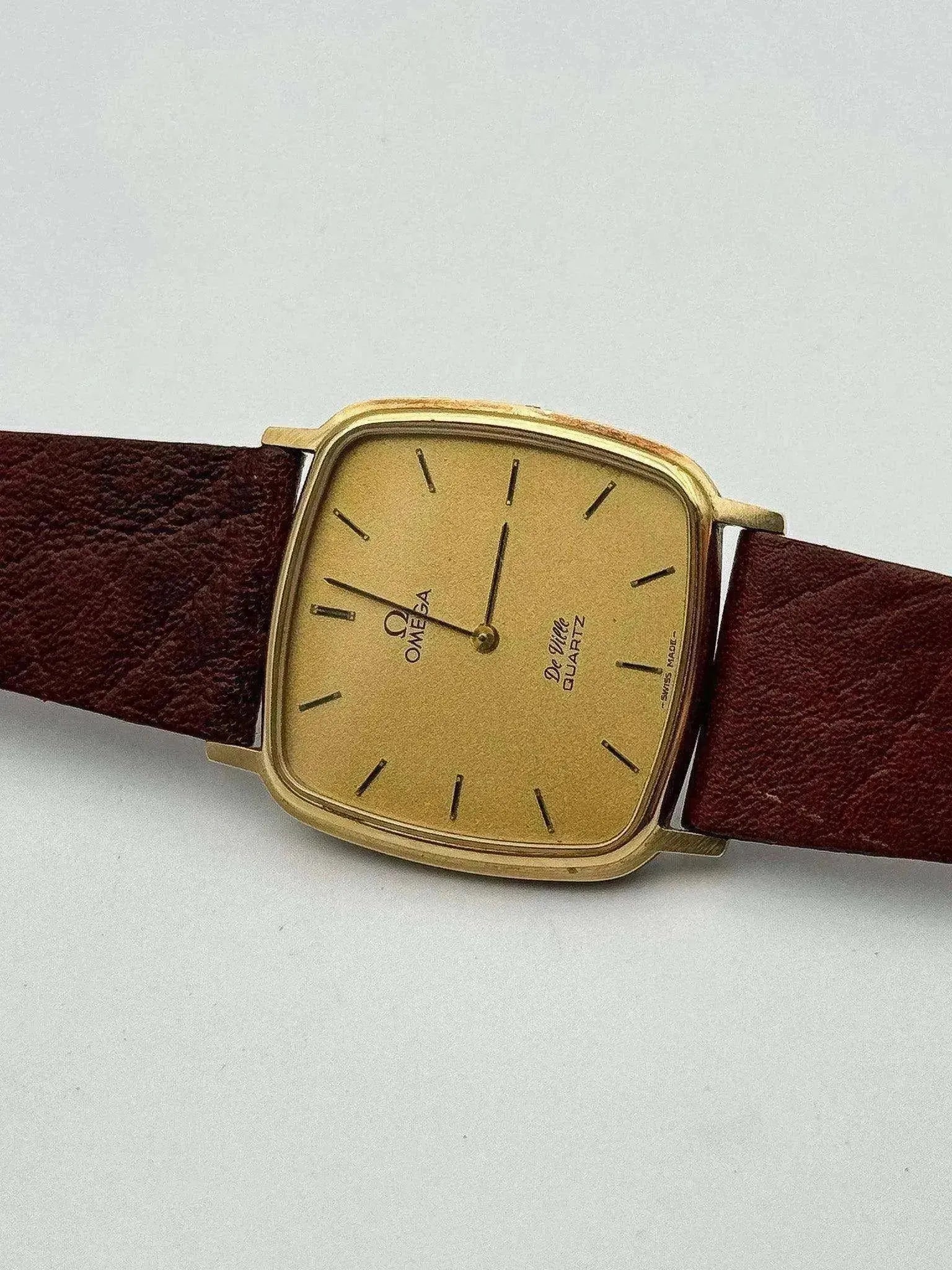 Omega - De Ville Gold Square - 1979 - Atelier Victor Paris - Vintage Watch Shop Dubai