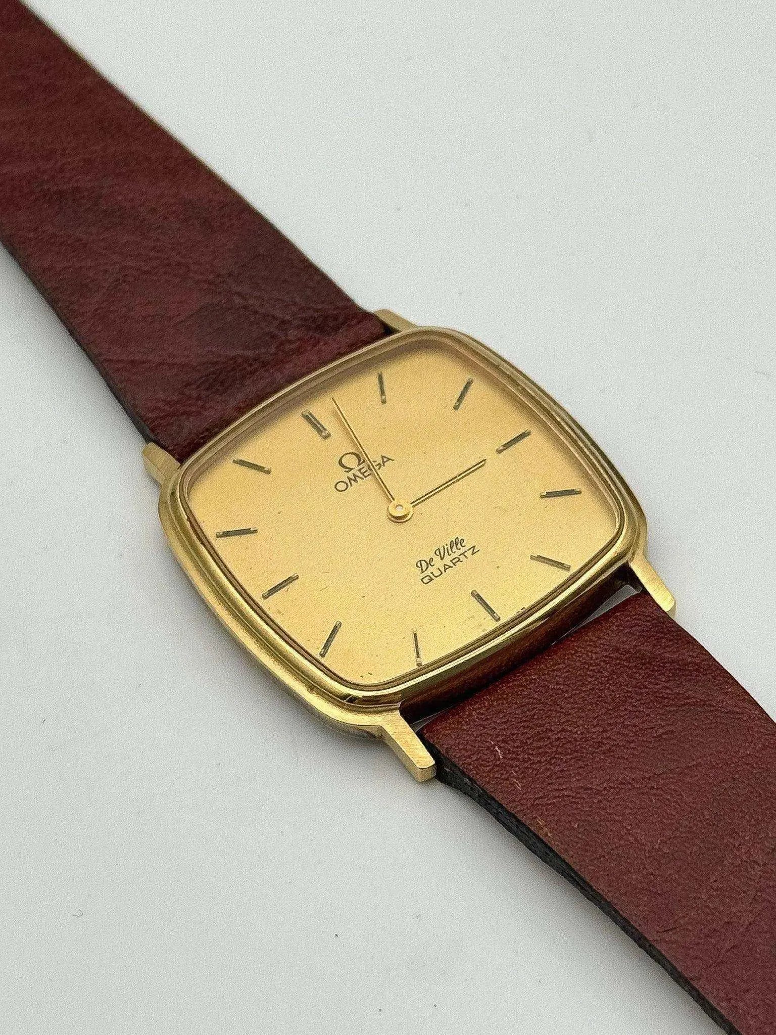 Omega - De Ville Gold Square - 1979 - Atelier Victor Paris - Vintage Watch Shop Dubai