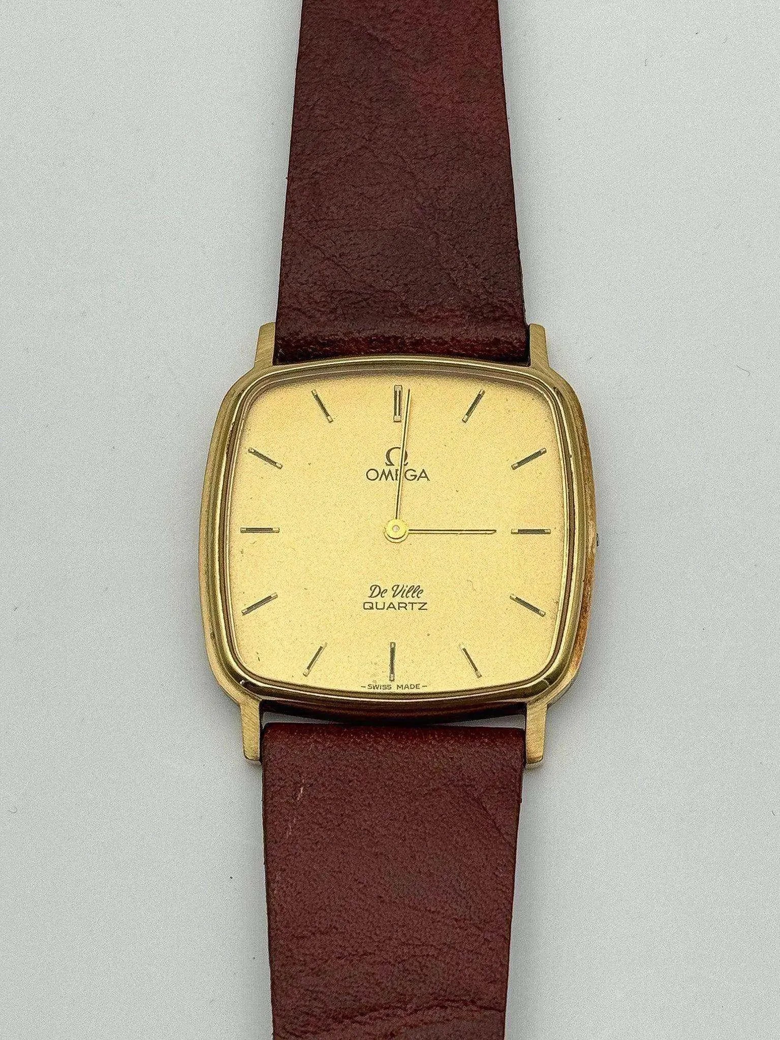 Omega - De Ville Gold Square - 1979 - Atelier Victor Paris - Vintage Watch Shop Dubai