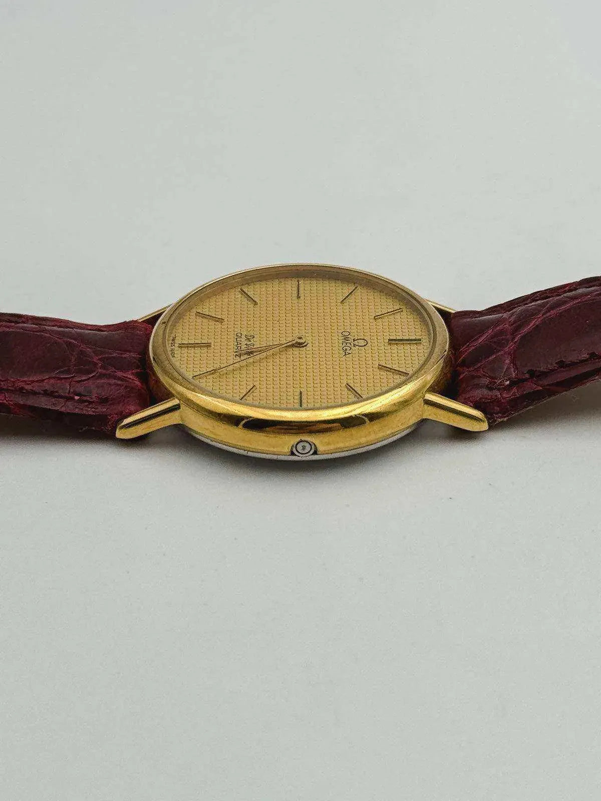 Omega - De Ville Gold Tapisserie - 1970s - Atelier Victor Paris - Vintage Watch Shop Dubai