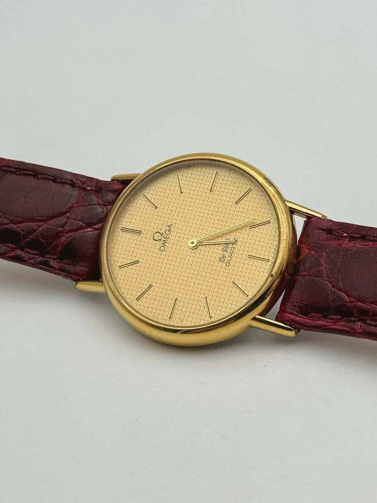 Omega - De Ville Gold Tapisserie - 1970s - Atelier Victor Paris - Vintage Watch Shop Dubai