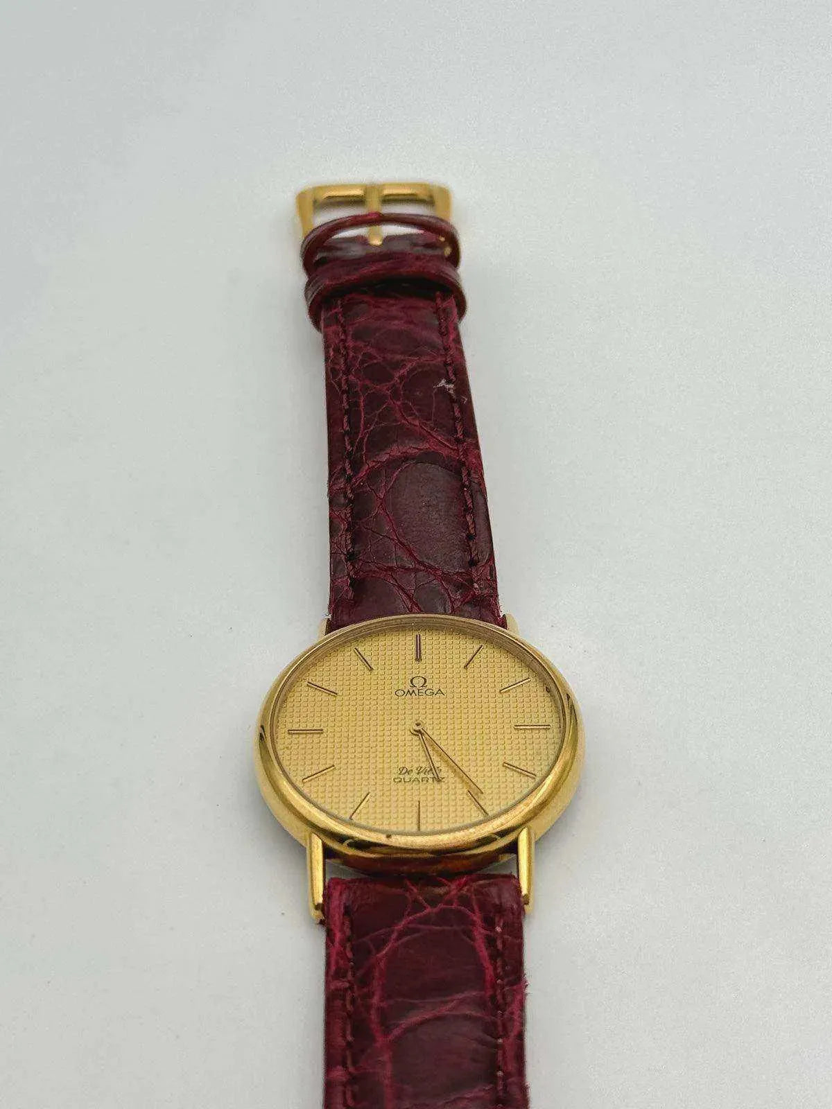 Omega - De Ville Gold Tapisserie - 1970s - Atelier Victor Paris - Vintage Watch Shop Dubai