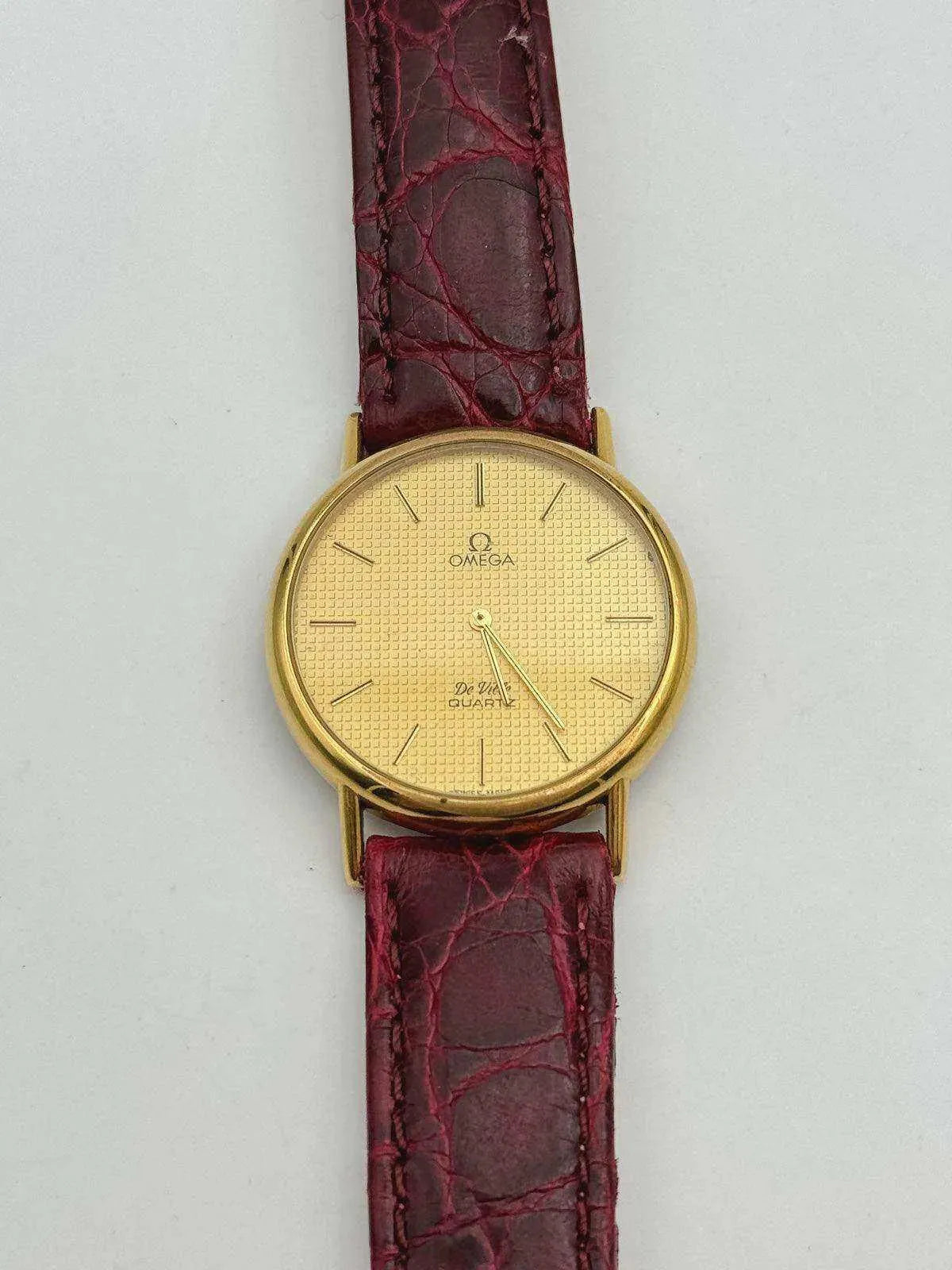 Omega - De Ville Gold Tapisserie - 1970s - Atelier Victor Paris - Vintage Watch Shop Dubai