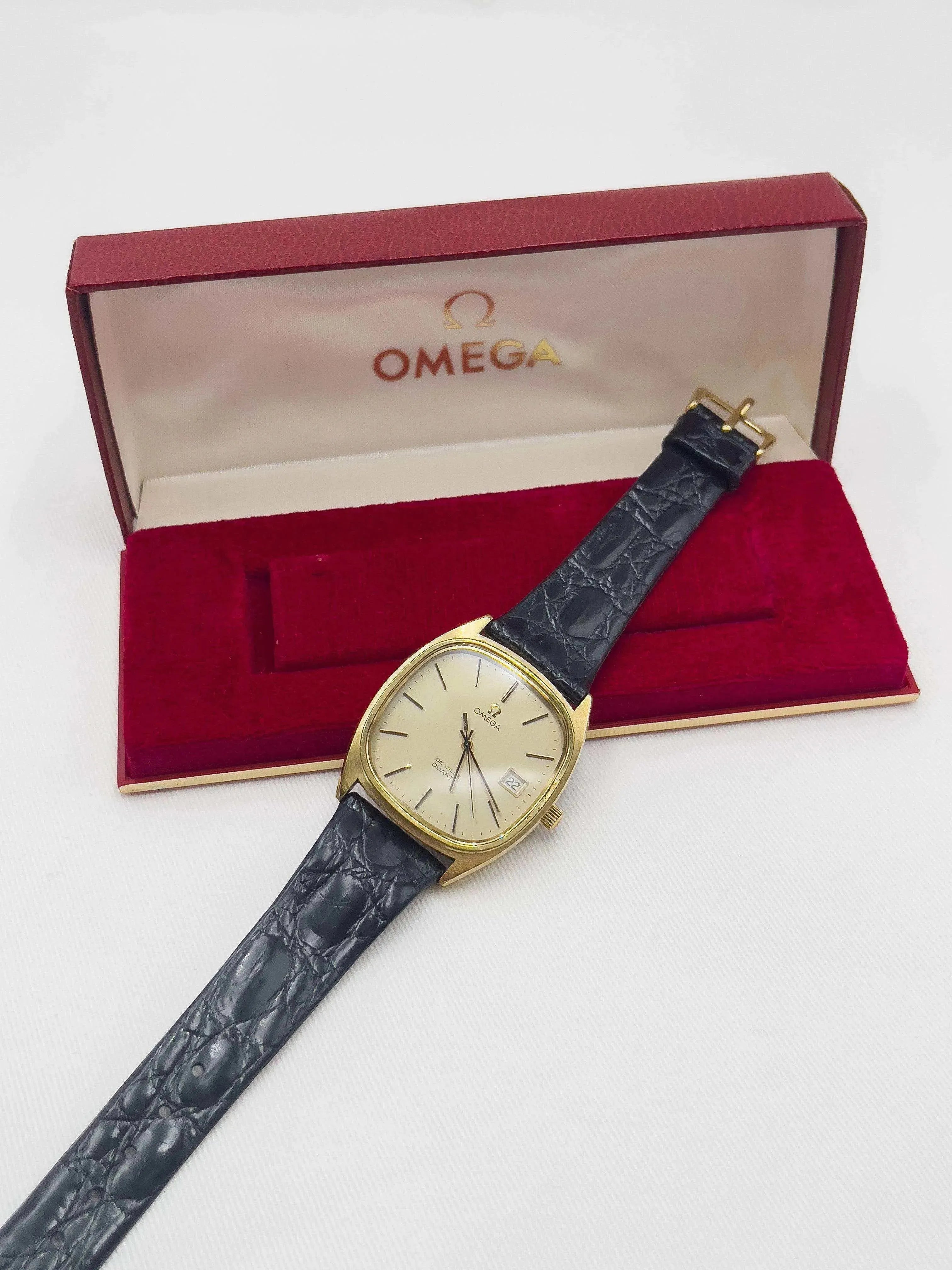 Omega - De Ville Gold w/ box - 1976 - Atelier Victor Paris - Vintage Watch Shop Dubai