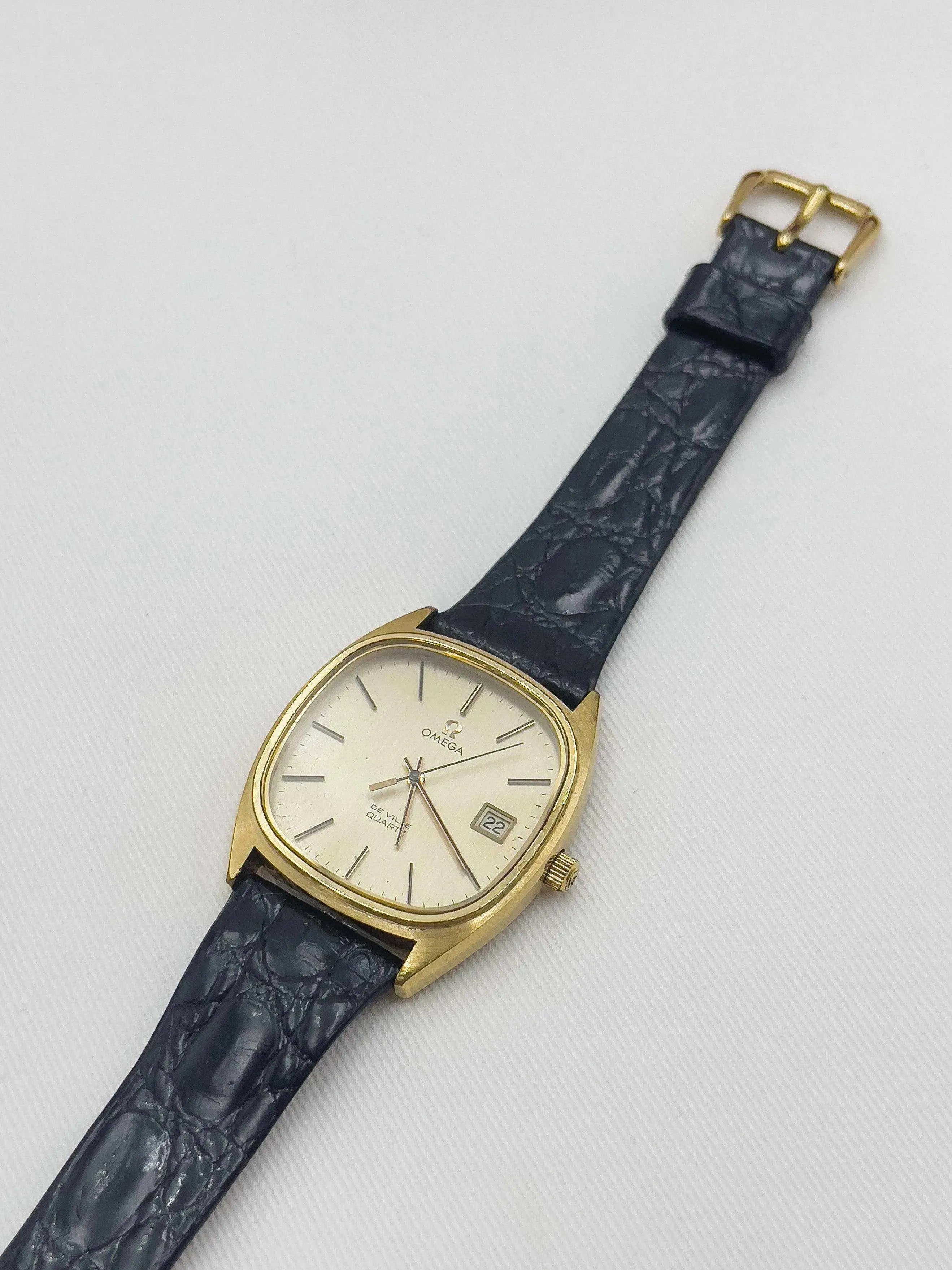 Omega - De Ville Gold w/ box - 1976 - Atelier Victor Paris - Vintage Watch Shop Dubai