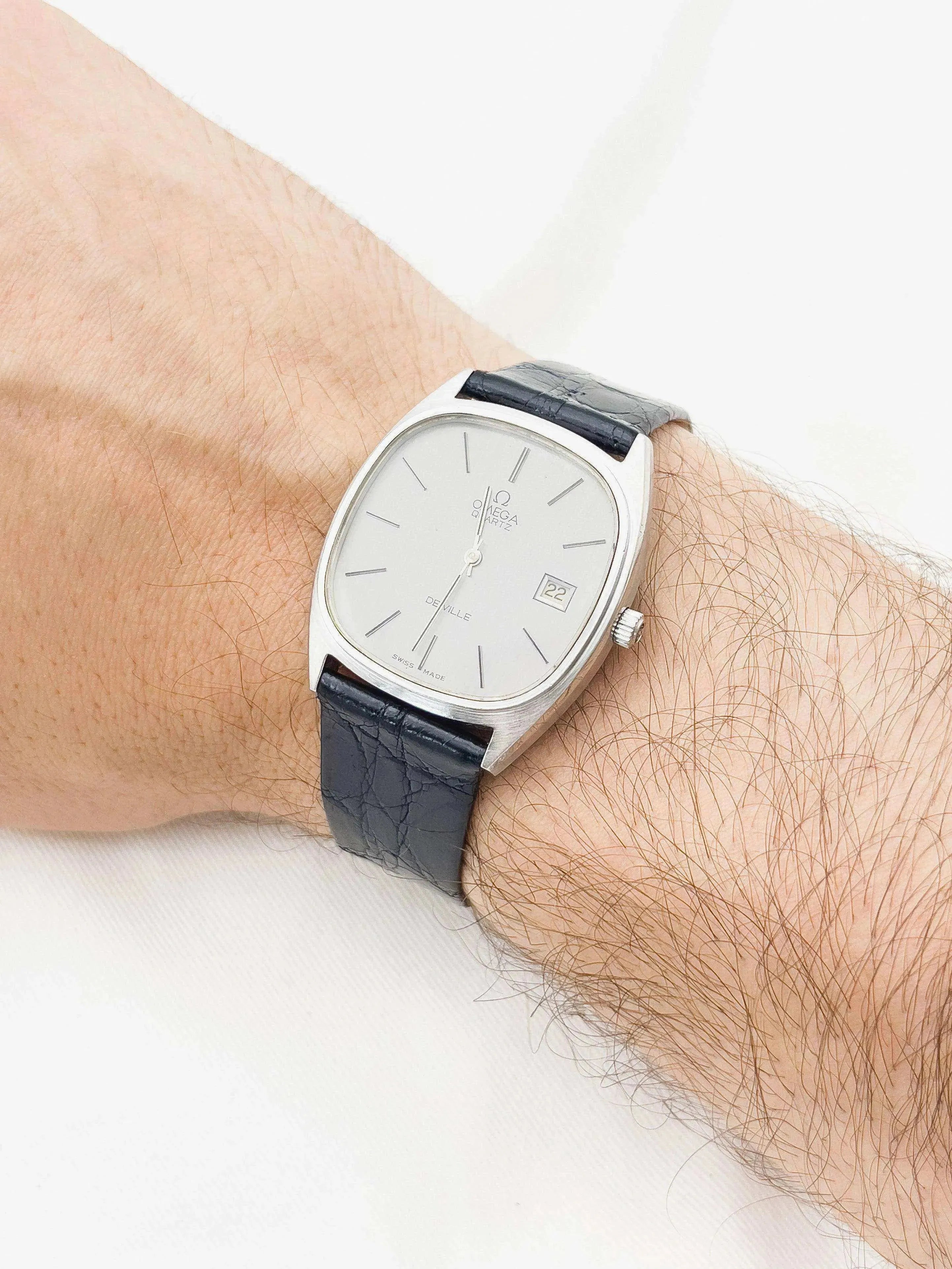 Omega - De Ville Grey Dial Oversized - boîte - 1973 - Atelier Victor Paris - Vintage Watch Shop Dubai