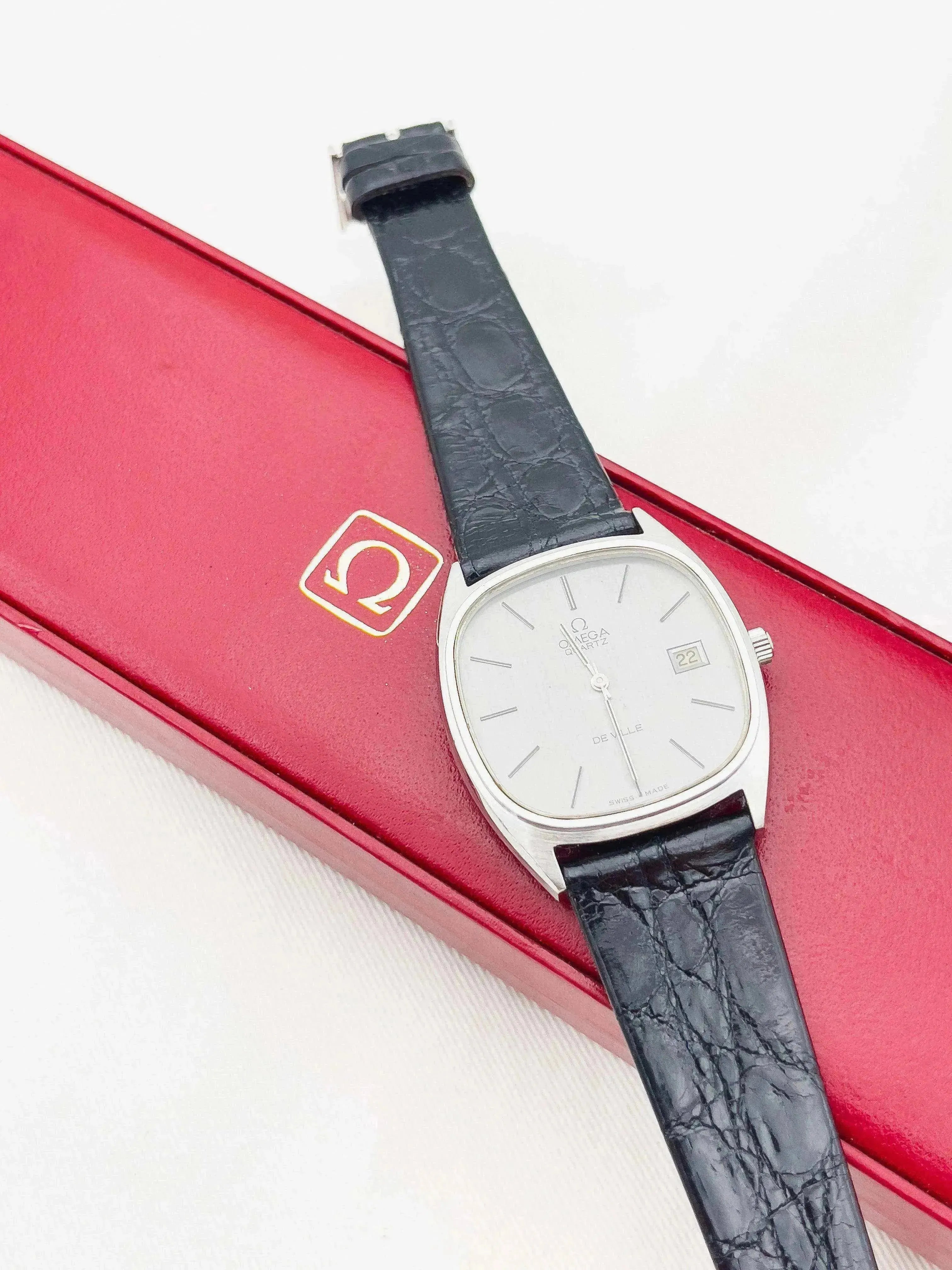 Omega - De Ville Grey Dial Oversized - boîte - 1973 - Atelier Victor Paris - Vintage Watch Shop Dubai