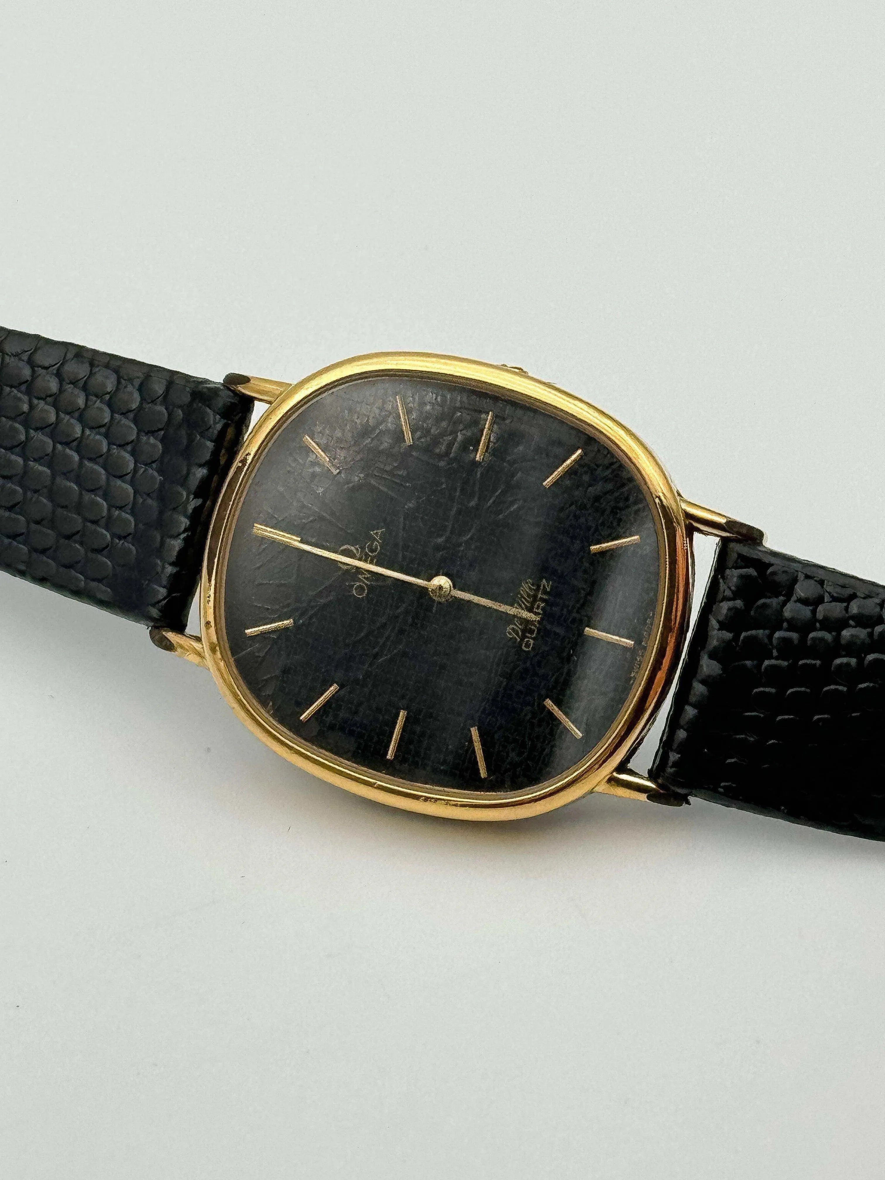 Omega - De Ville Noir Tapissée Spider - 1979 - Atelier Victor Paris - Vintage Watch Shop Dubai