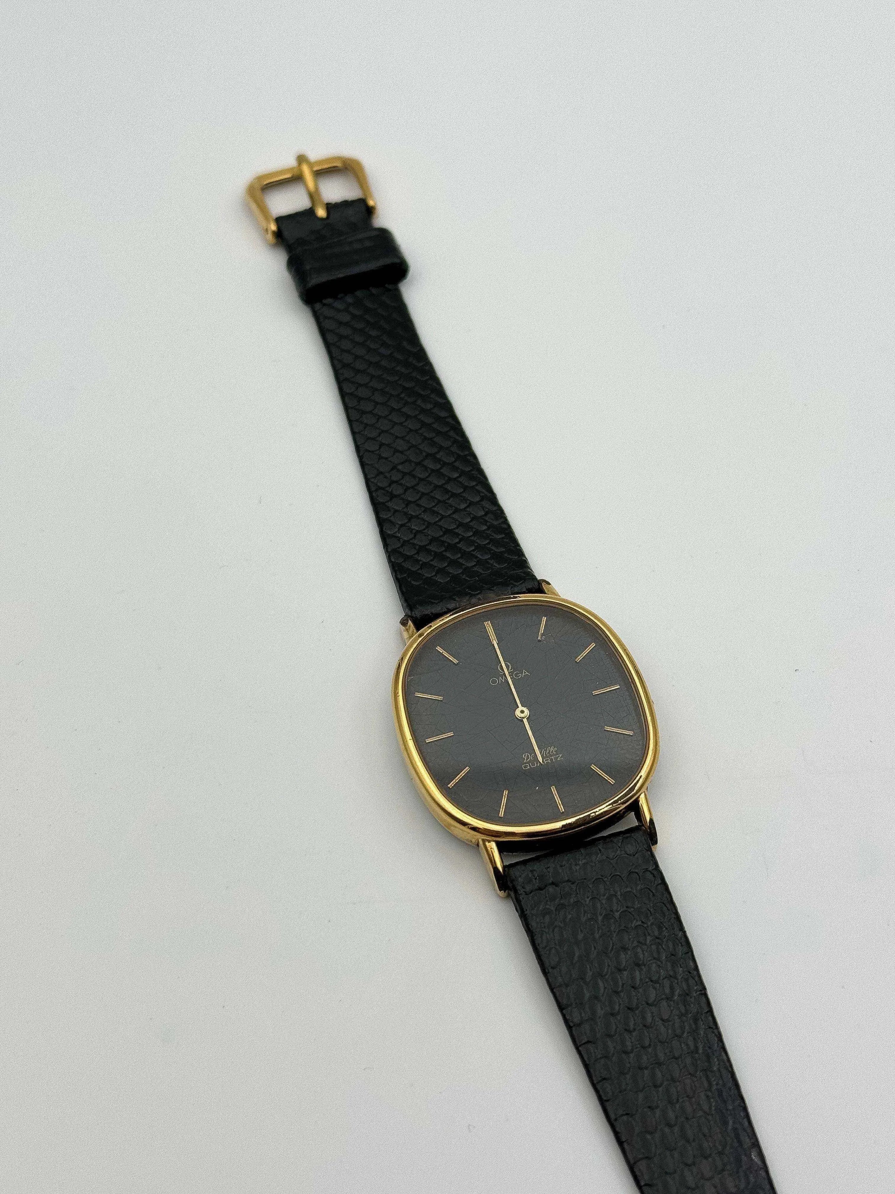 Omega - De Ville Noir Tapissée Spider - 1979 - Atelier Victor Paris - Vintage Watch Shop Dubai