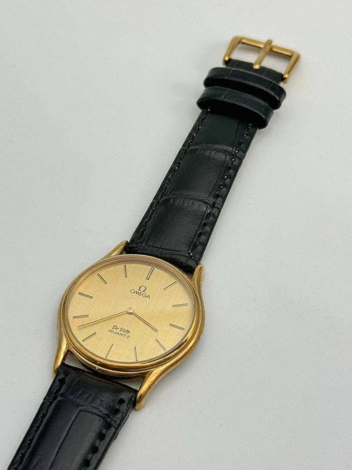 Omega - De Ville Plaqué or Cadran Lin - 1979 - Atelier Victor Paris - Vintage Watch Shop Dubai