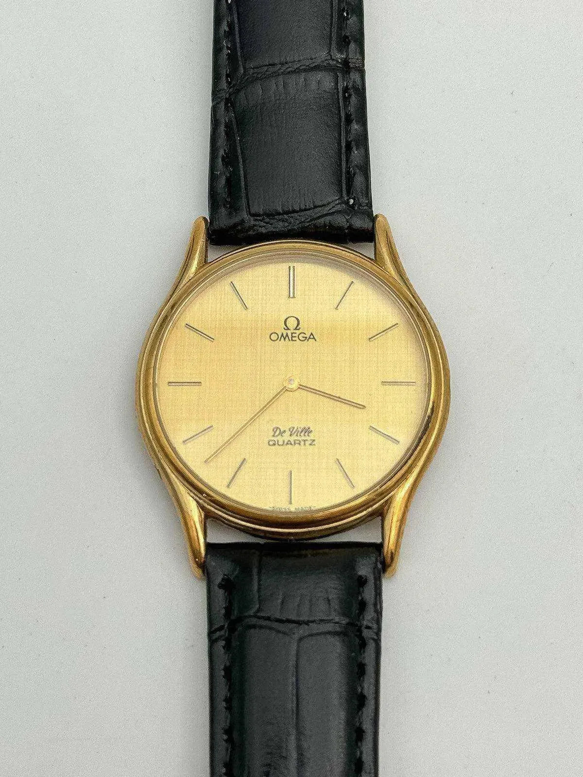 Omega - De Ville Plaqué or Cadran Lin - 1979 - Atelier Victor Paris - Vintage Watch Shop Dubai