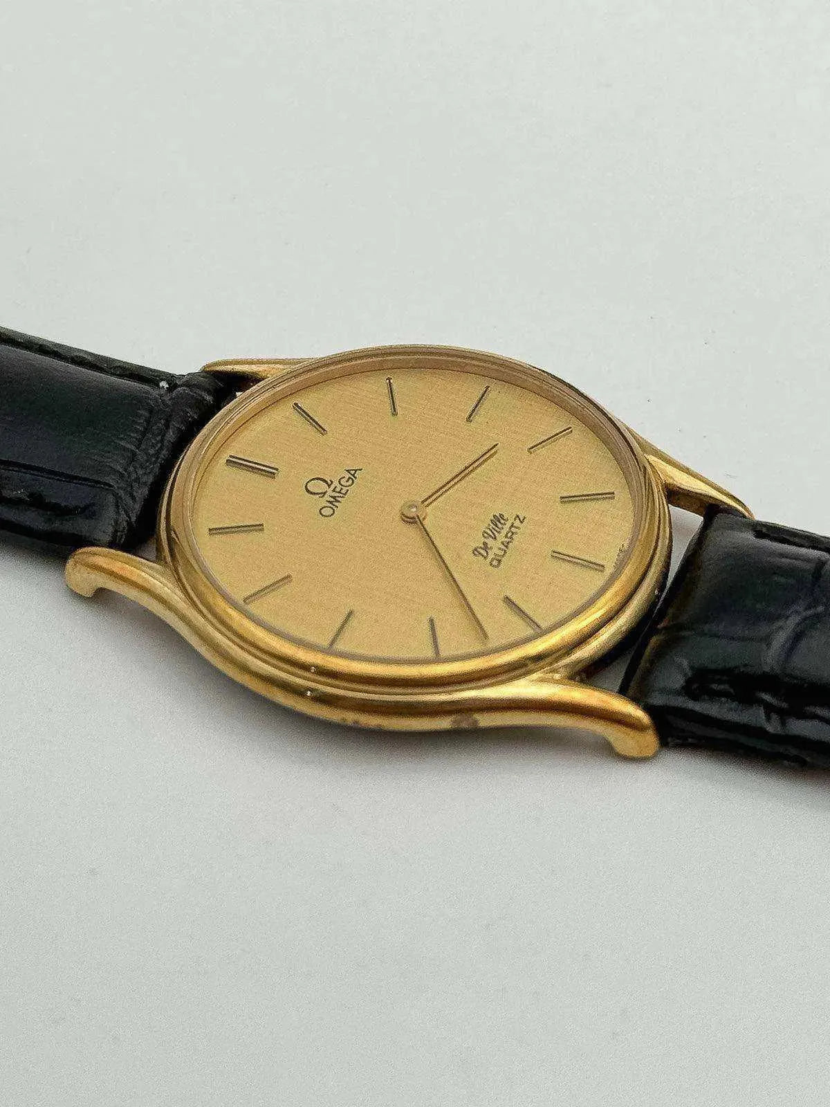 Omega - De Ville Plaqué or Cadran Lin - 1979 - Atelier Victor Paris - Vintage Watch Shop Dubai